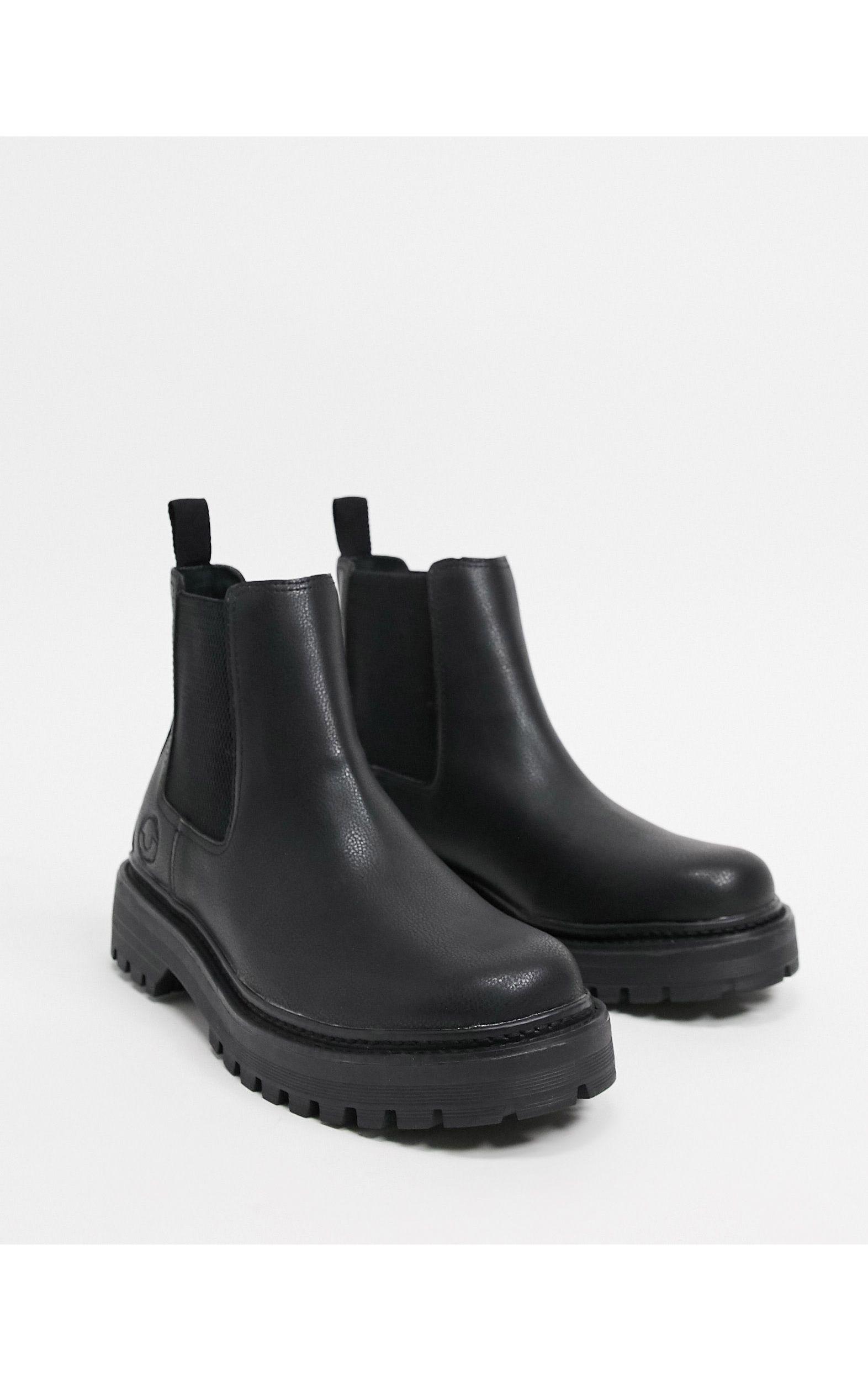 Pull&Bear Chelsea Boot With Track Sole in Black for Men | Lyst