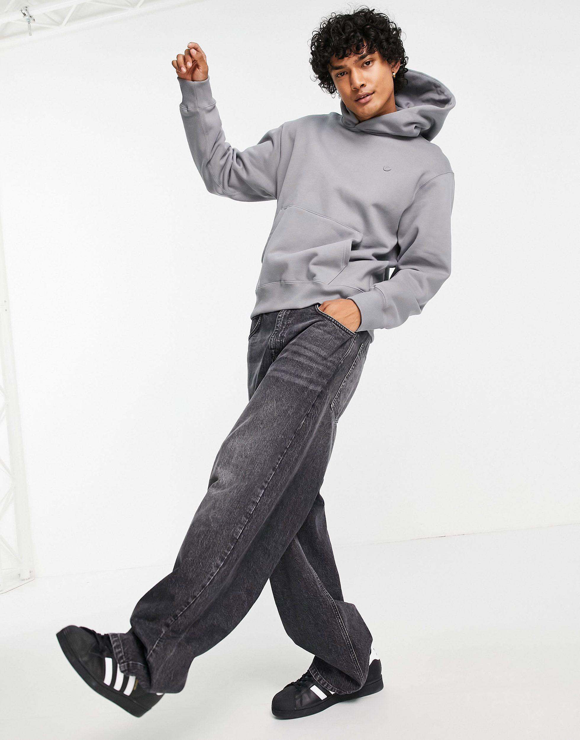 adidas Originals Adicolor Contempo Premium Hoodie in Grey for Men | Lyst UK