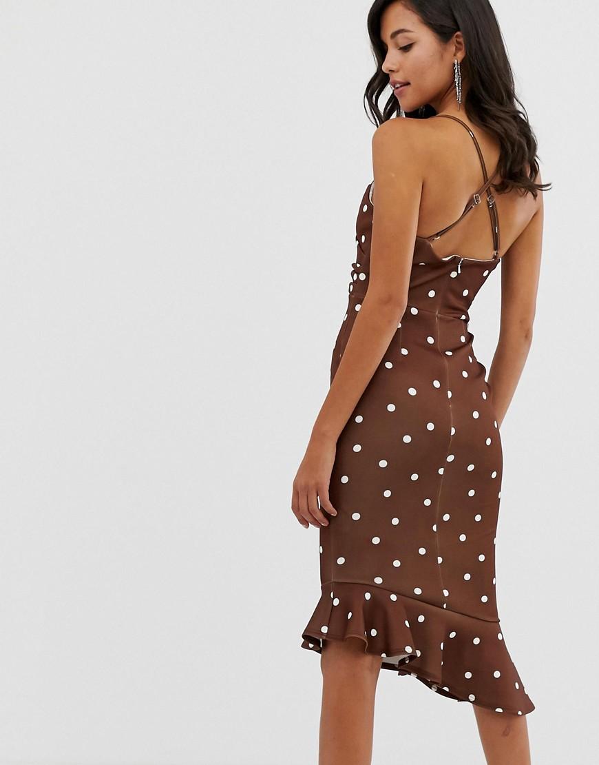 scuba cami pephem midi dress
