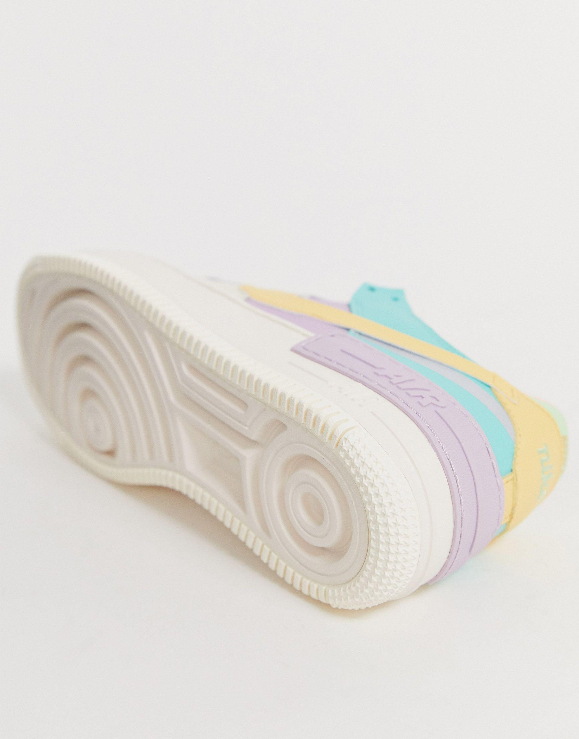 nike air force 1 shadow trainers in pastel