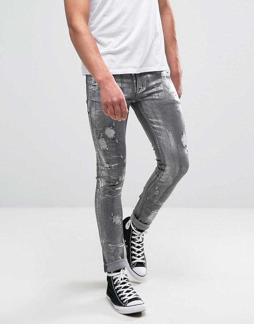 asos coated jeans
