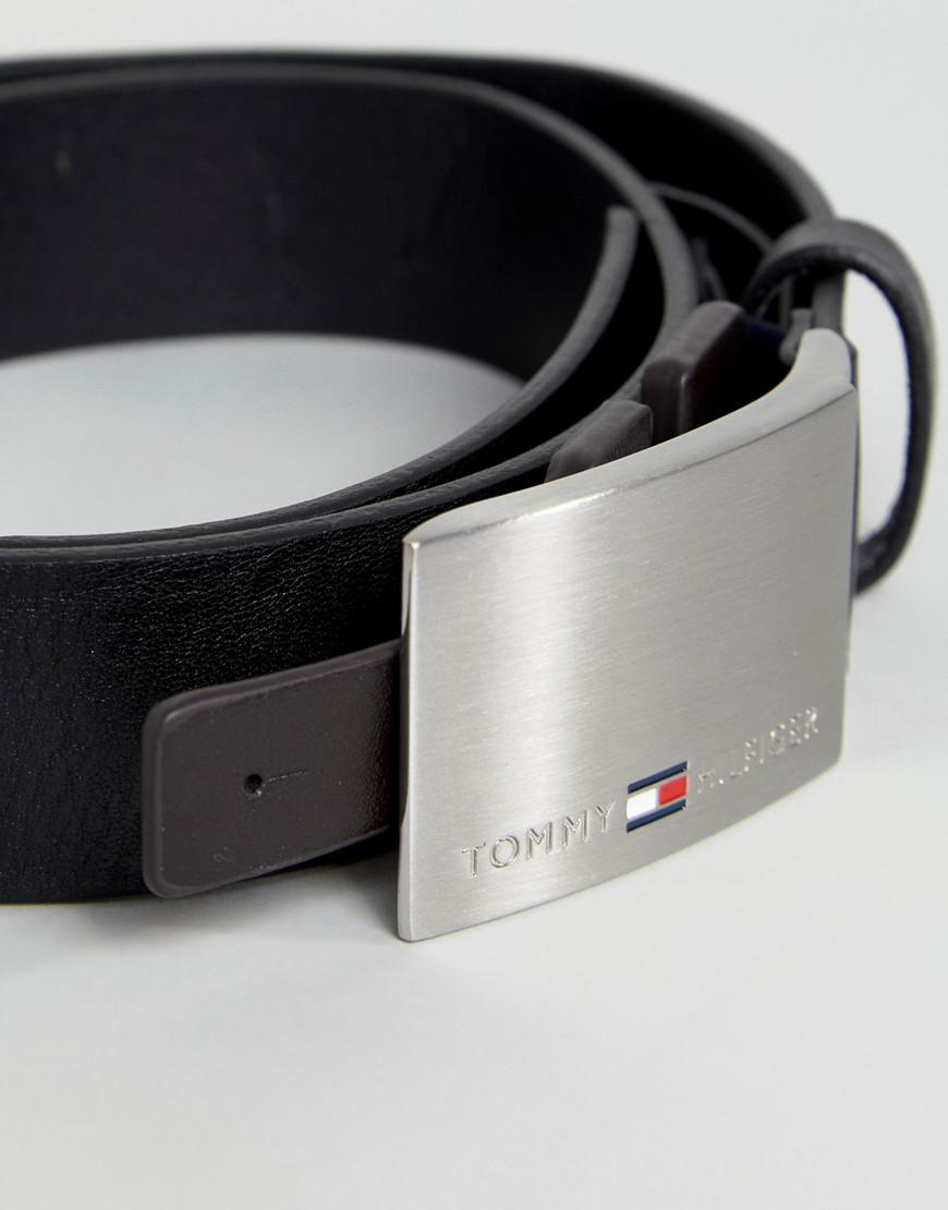 tommy hilfiger plaque belt