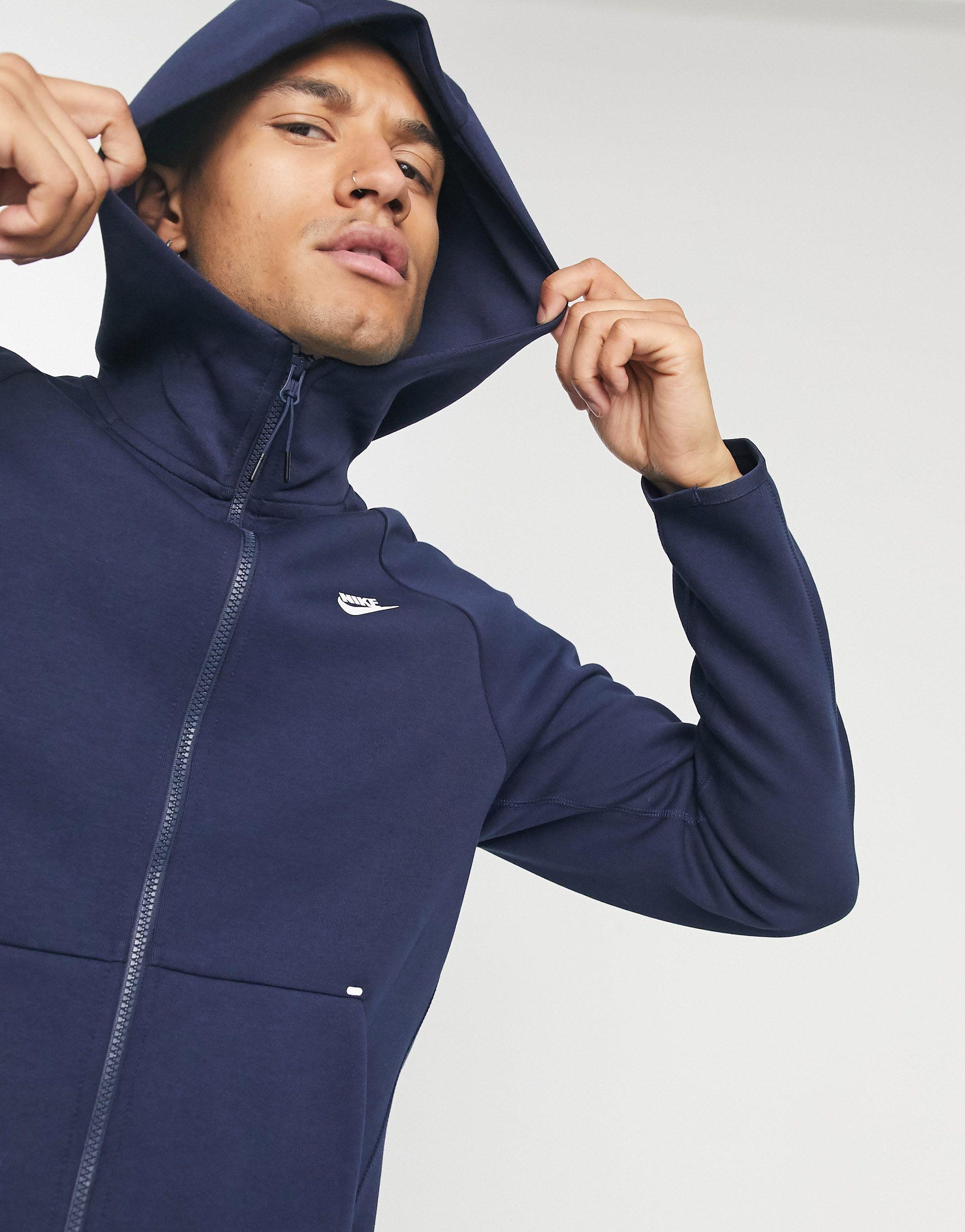 Nike Tech Fleece Zip-through Hoodie in Black for Men | Lyst Australia