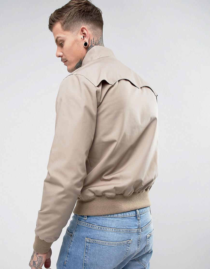 Fred Perry Synthetic Reissues Harrington Jacket In Stone in Beige (Natural)  for Men - Lyst