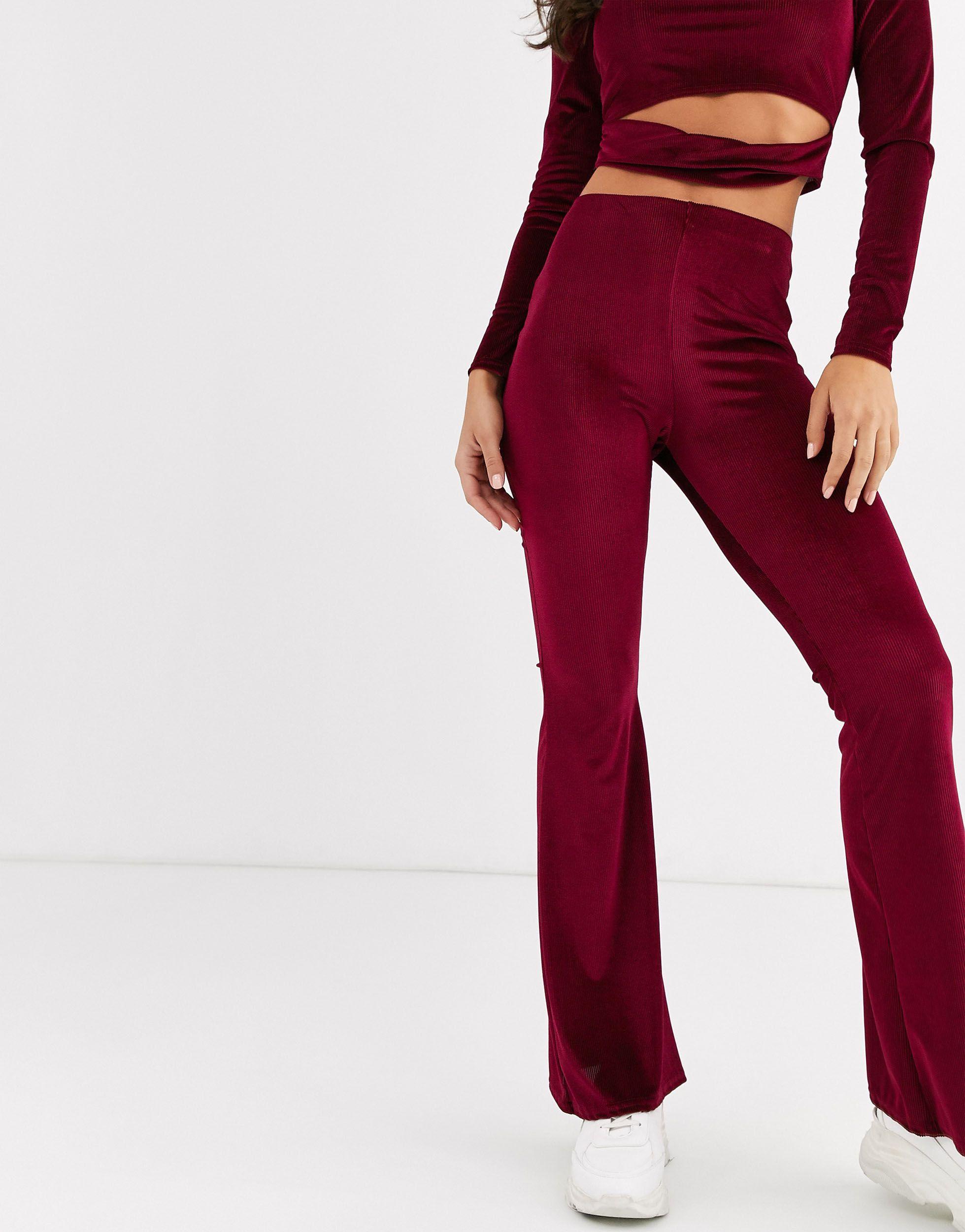 missguided flared joggers