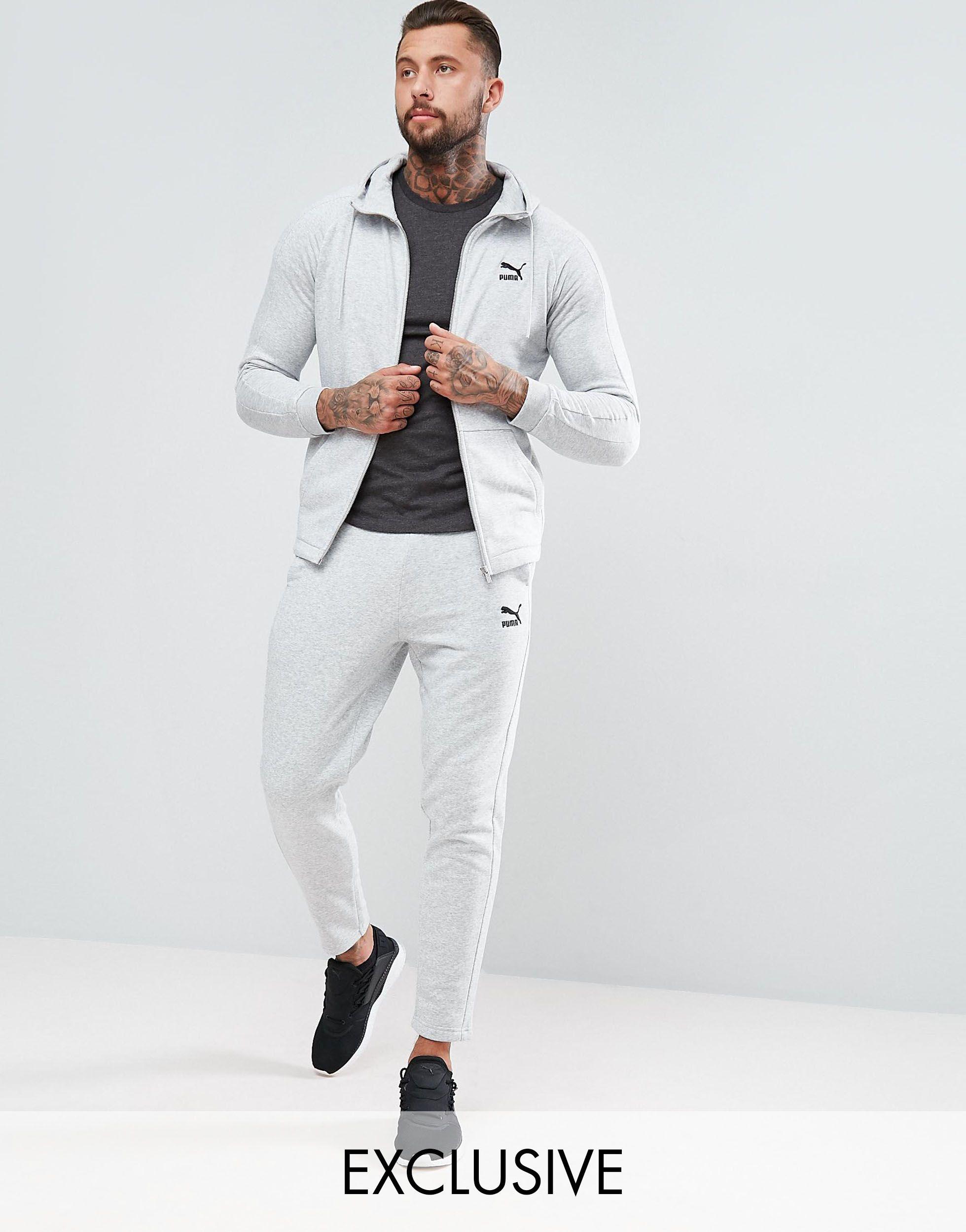 puma skinny fit tracksuit set