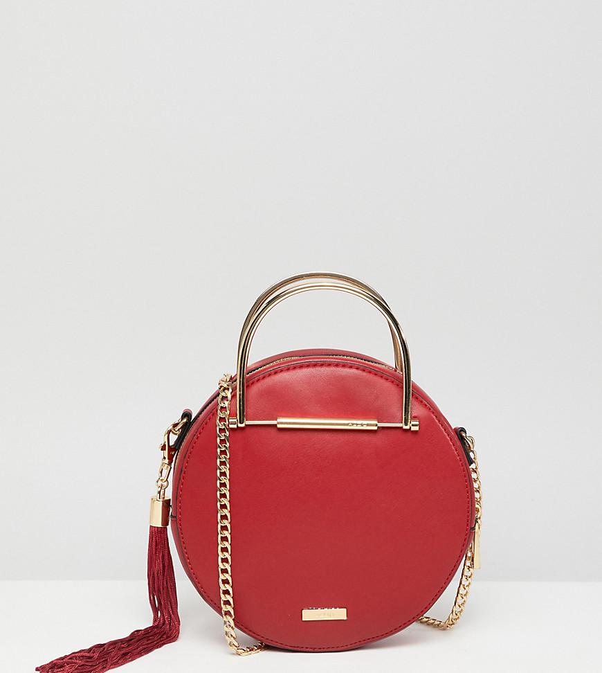 ALDO Circle Bag With Gold Top Handle Red | Lyst