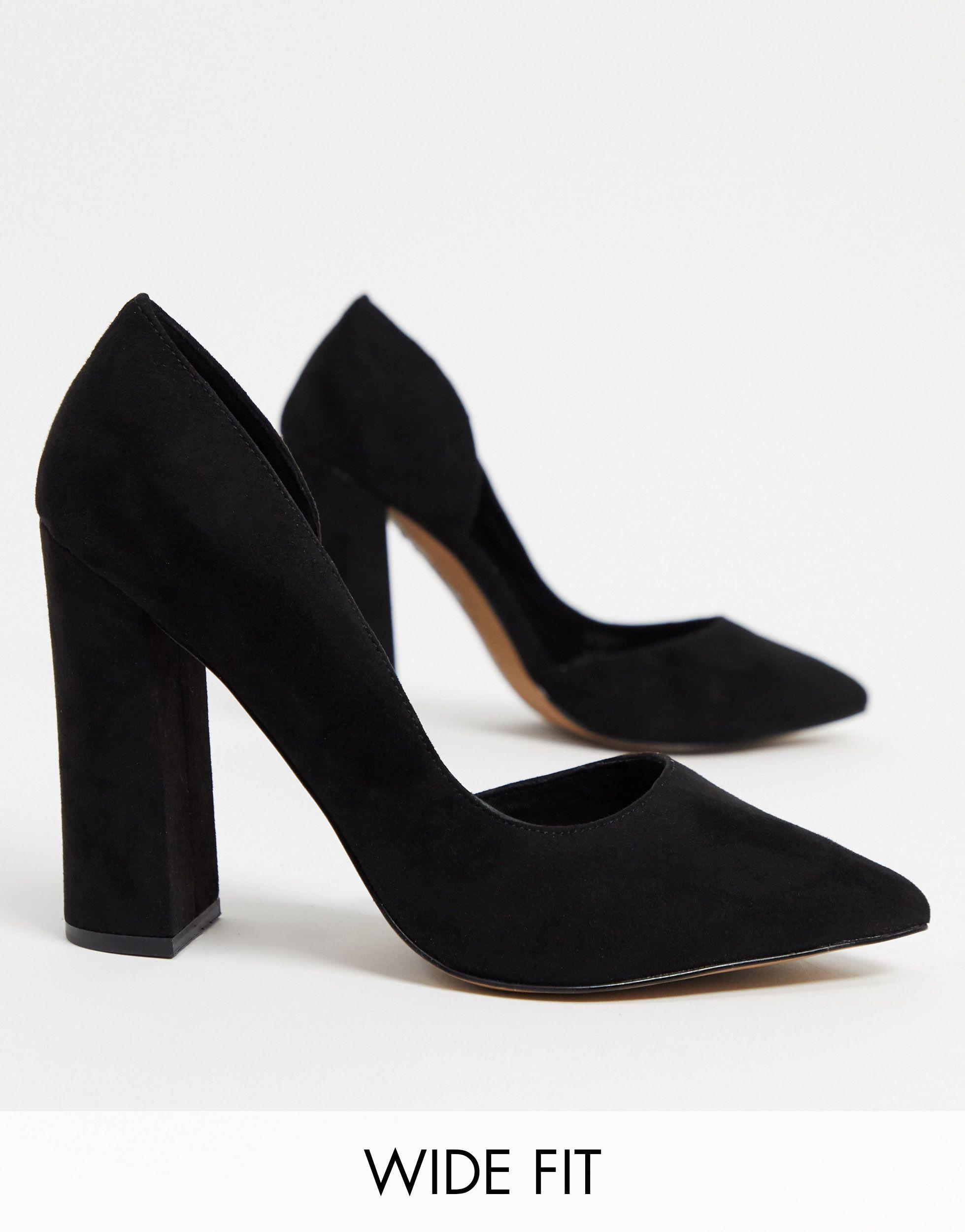 Walter d'orsay - scarpe pianta larga nere con tacco alto di ASOS in Nero |  Lyst