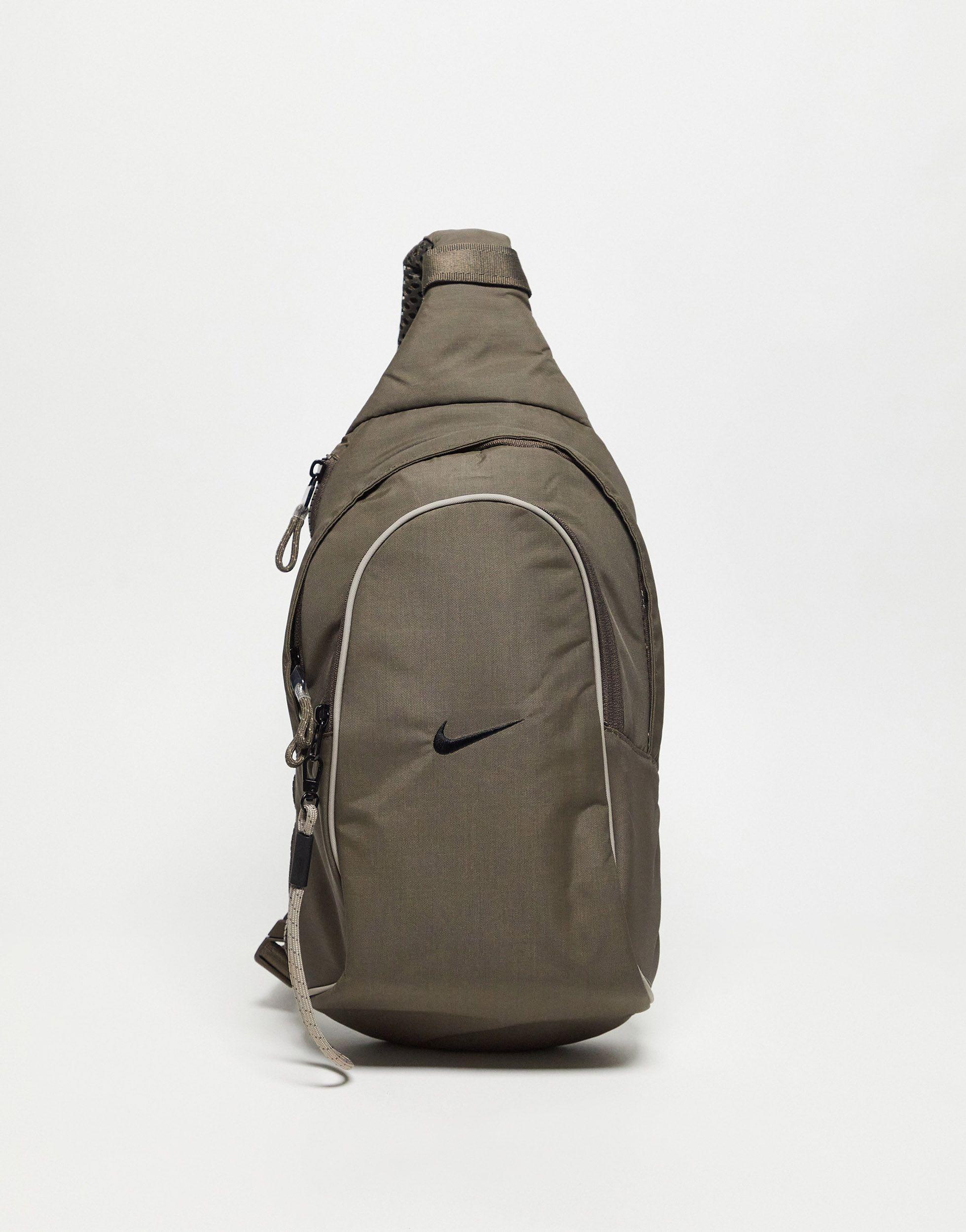 Nike Essentials Sling Bag in Brown | Lyst