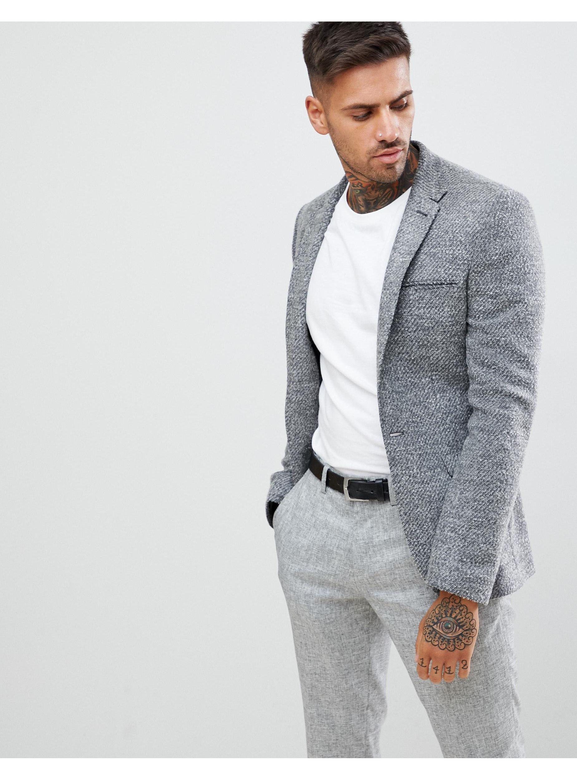 textured blazer men