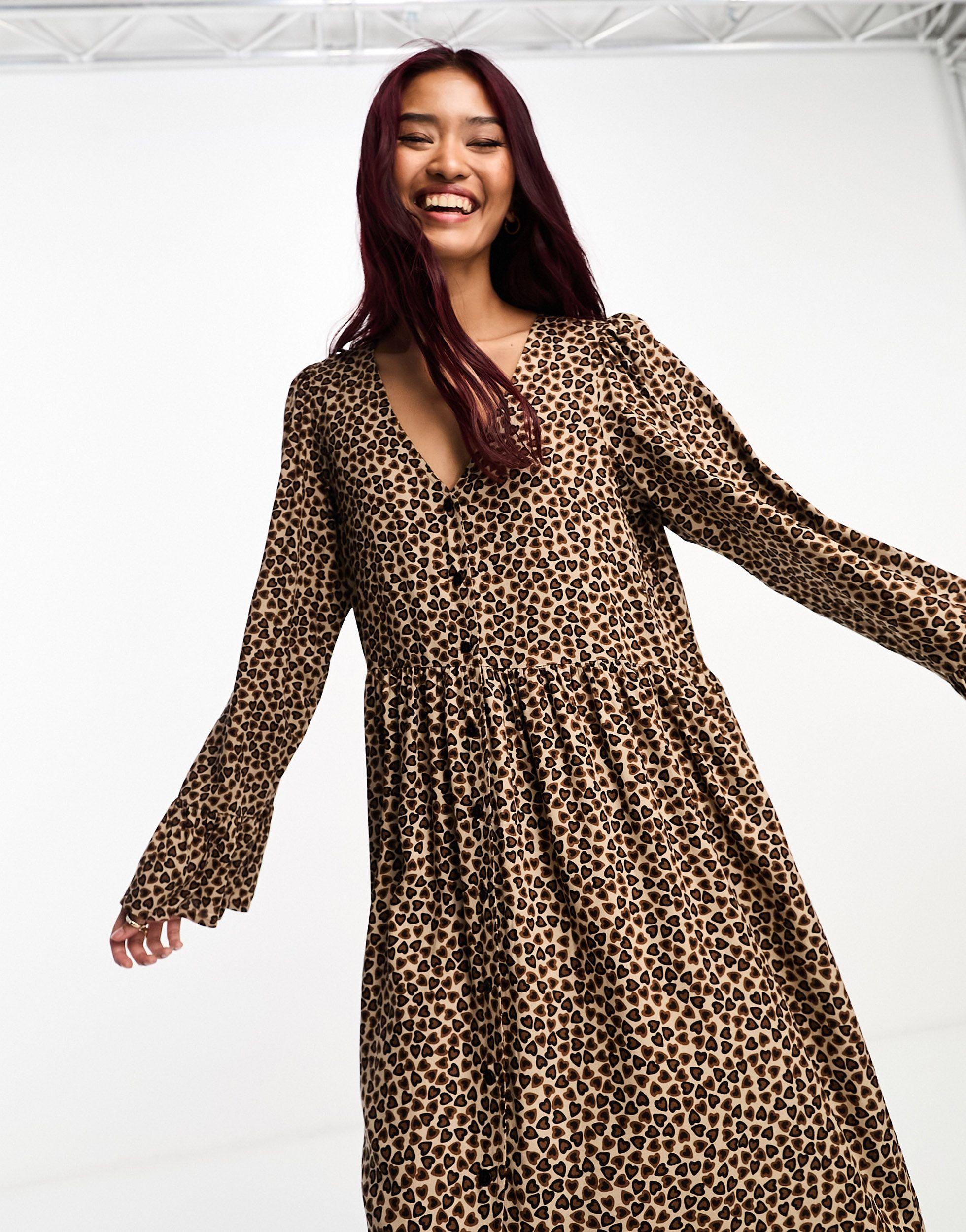 Monki leopard print dress 2025