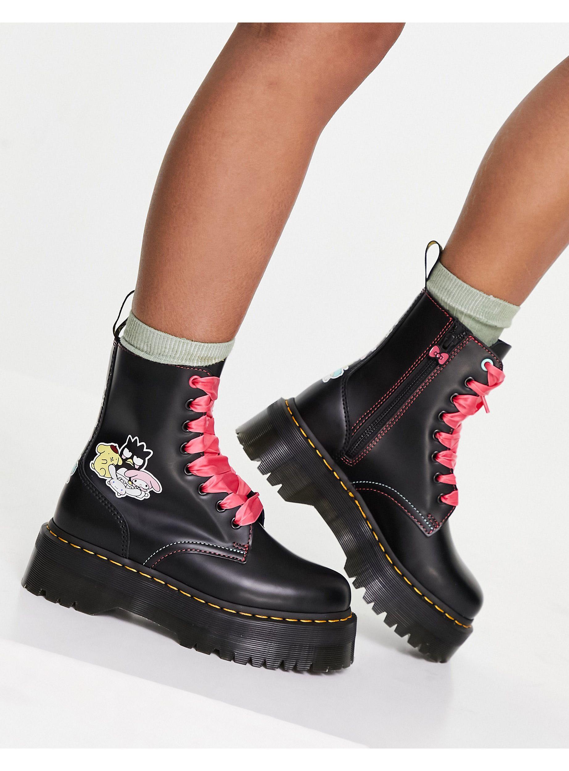Dr. Martens X Hello Kitty & Friends Jadon Boots in Black | Lyst Australia