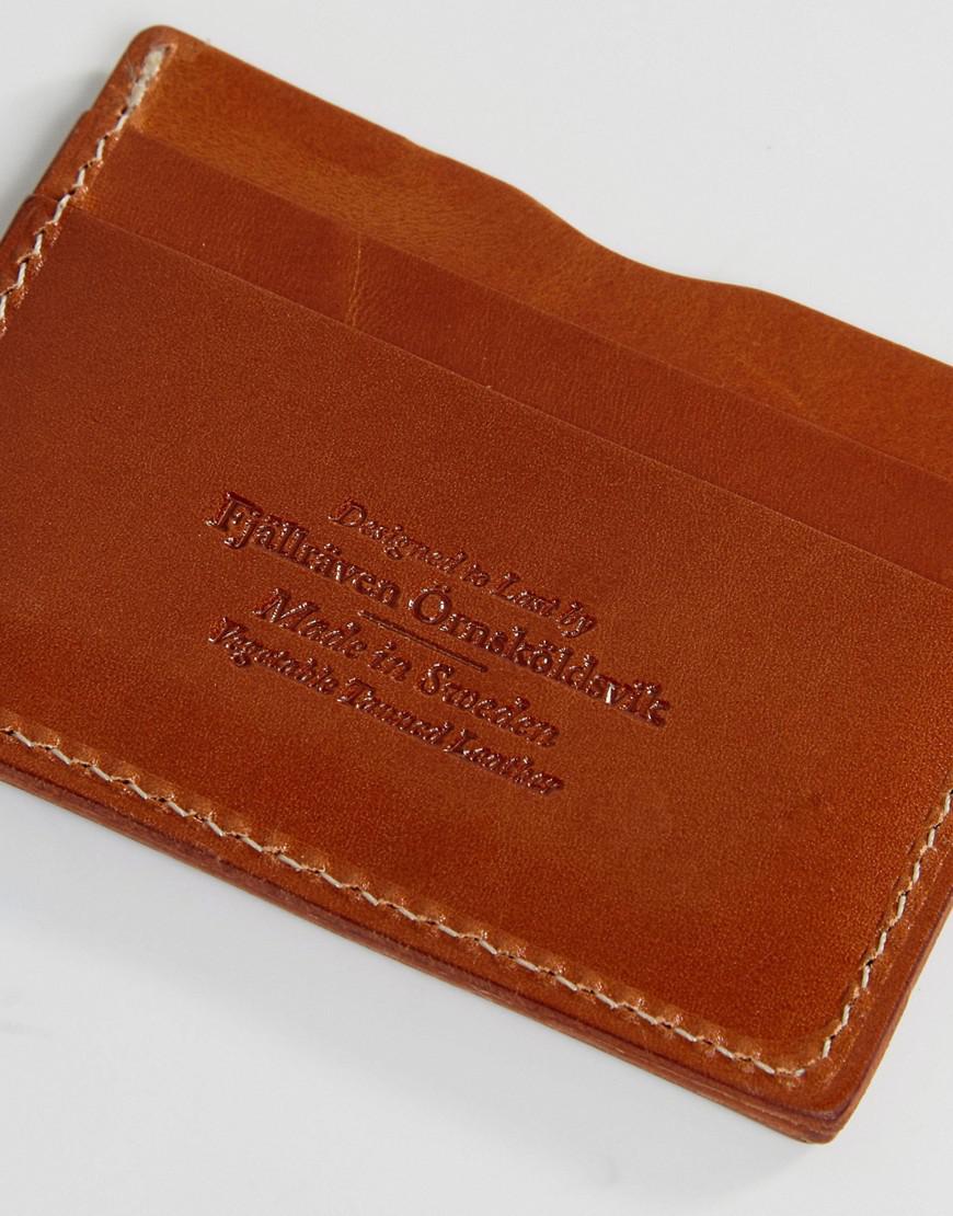 Fjallraven Ovik Leather Card Holder in Brown for Men | Lyst