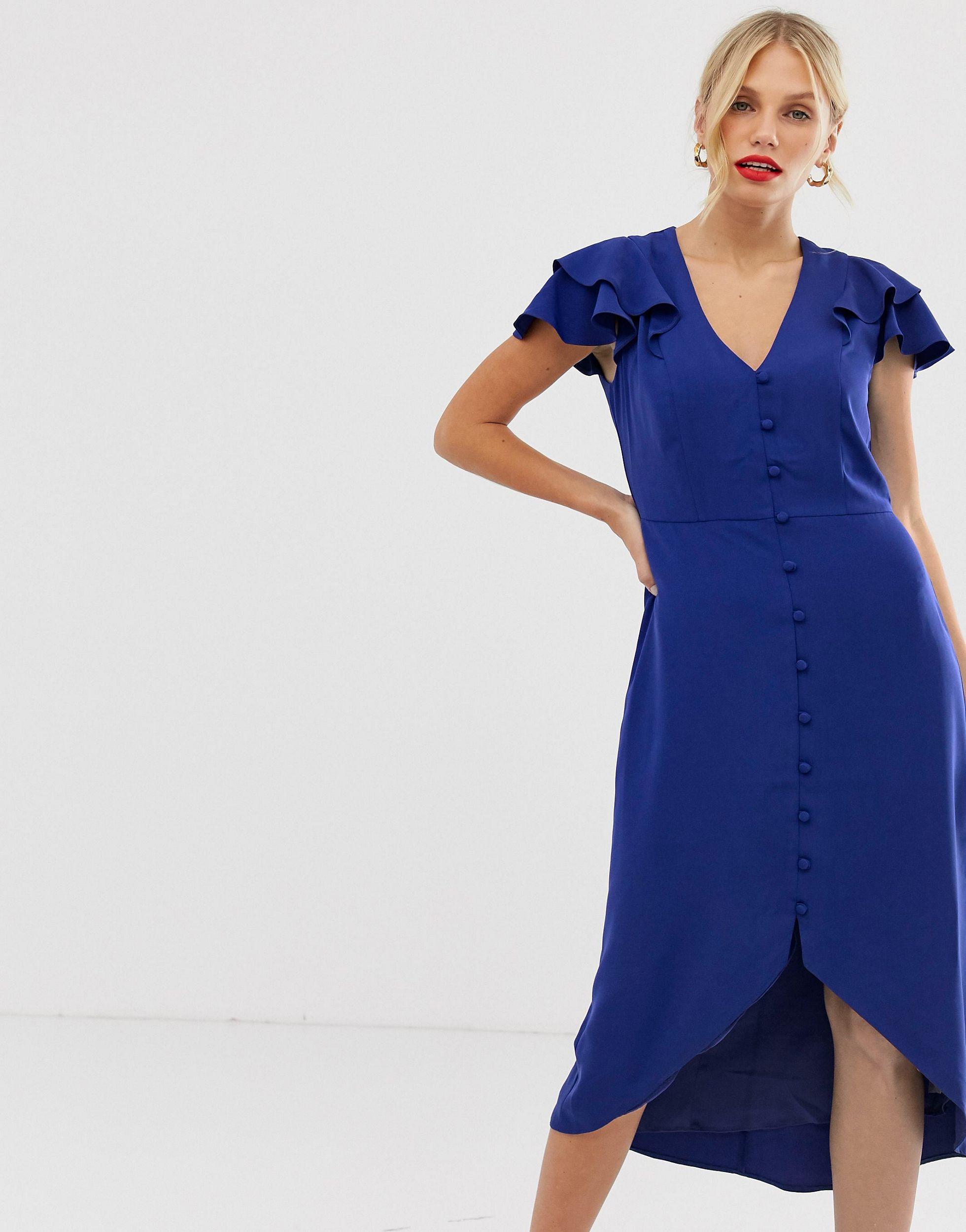 oasis ditsy ruffle dress