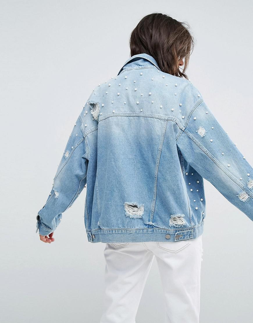 free people pearl denim jacket