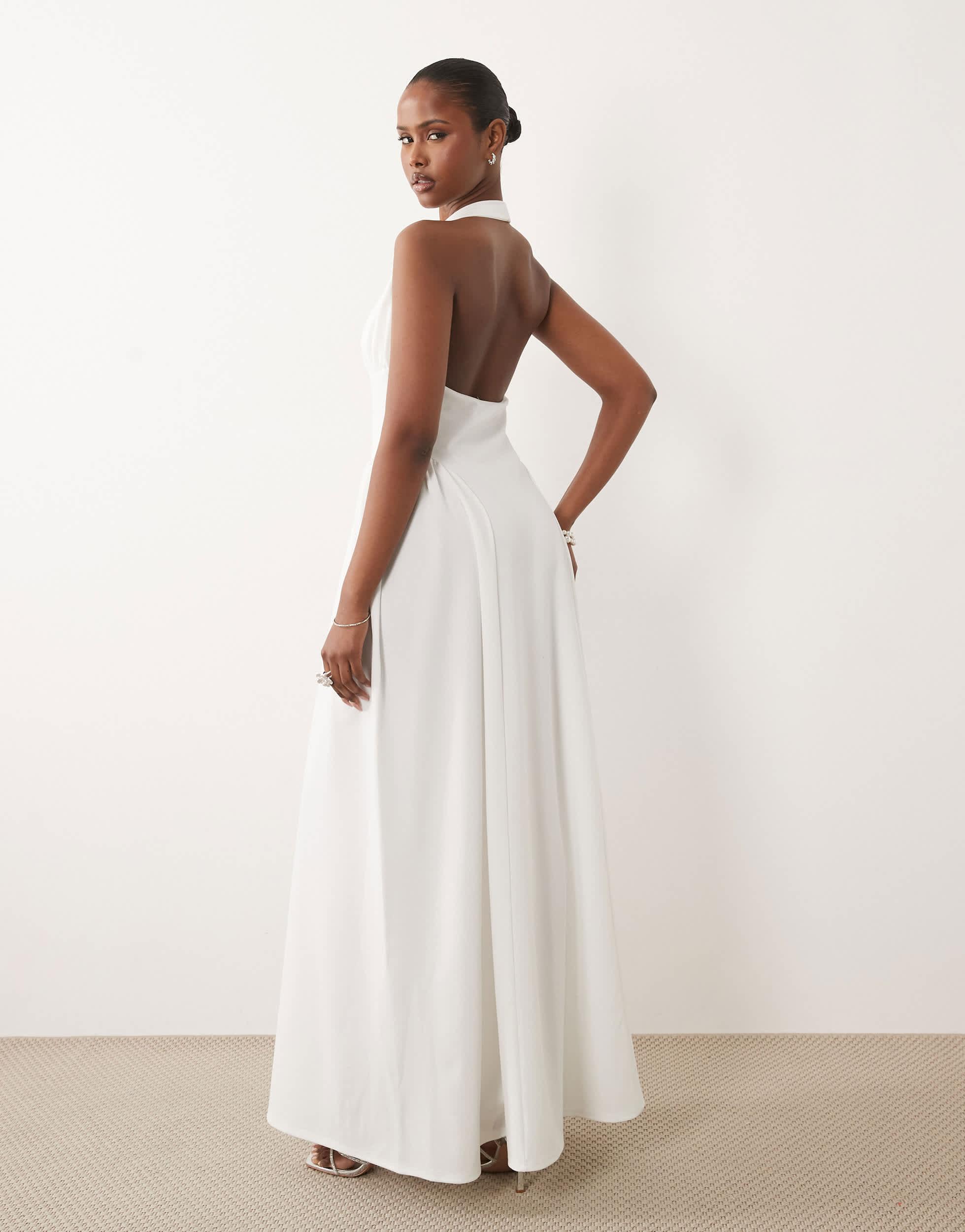 Designer White Halter Graduation Dress for Women - Up to 79% off | Lyst