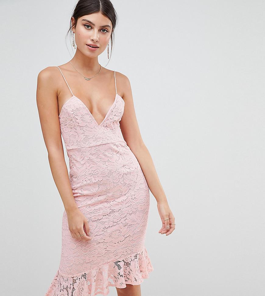 cami lace midi dress