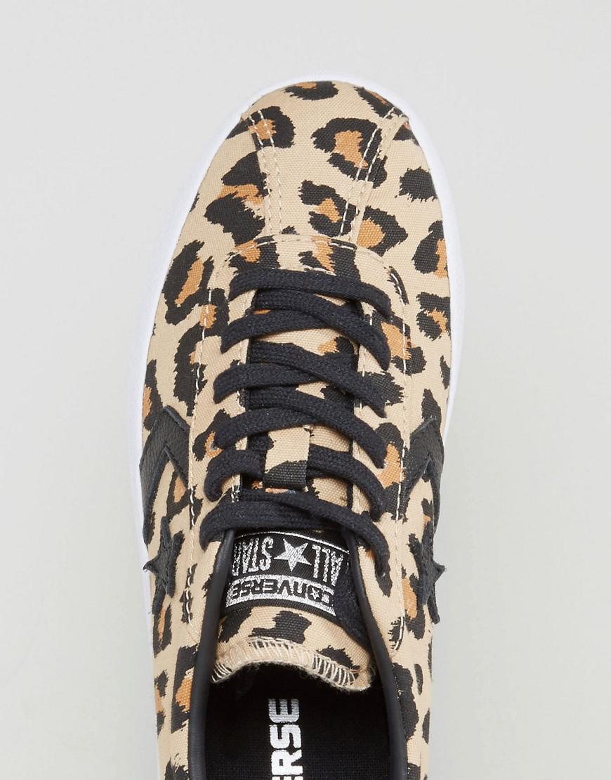 converse breakpoint leopard graphic trainers