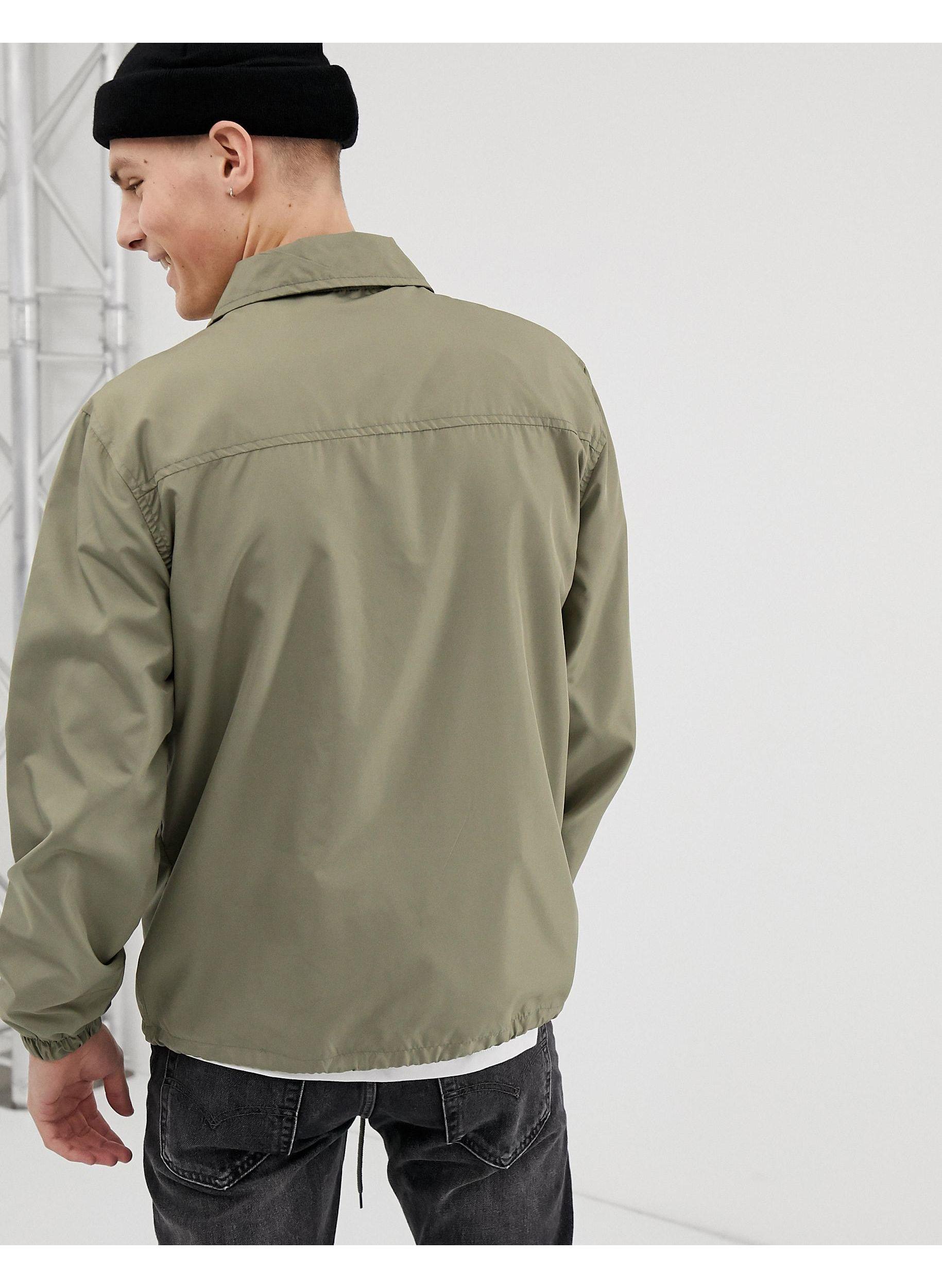 Synthetic Nylon Summer Coach Jacket 