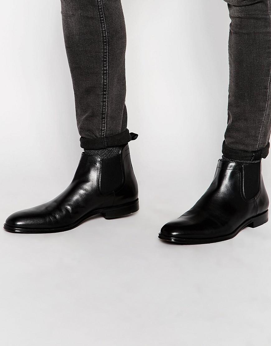 black hugo boss boots