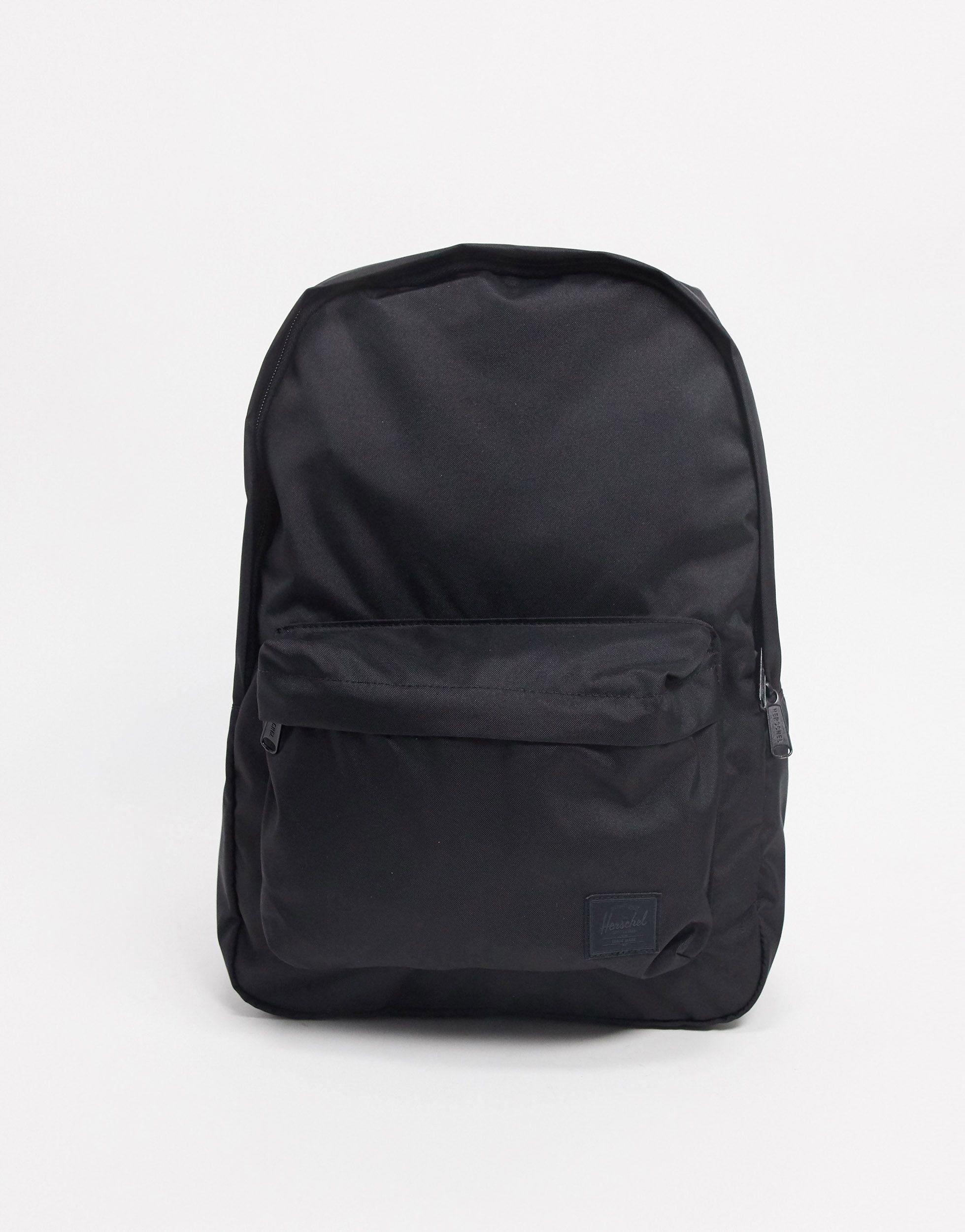 herschel supply co classic light volume black backpack