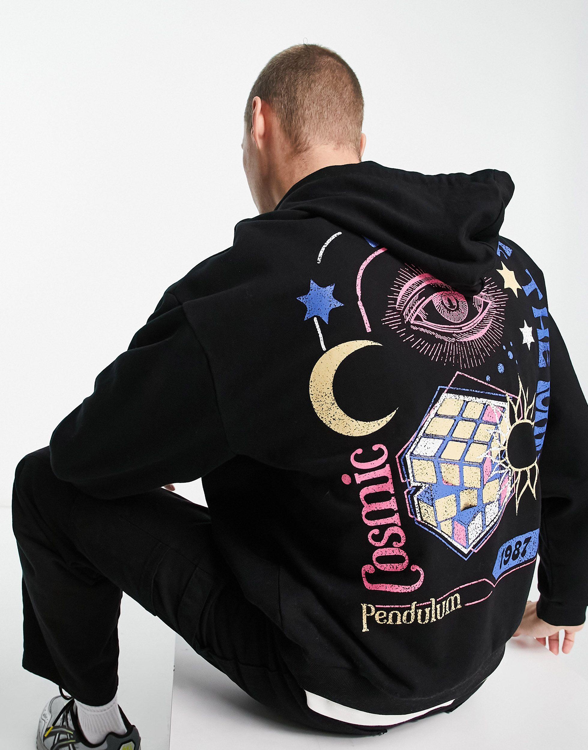 ASOS Oversized Hoodie in Black for Men Lyst