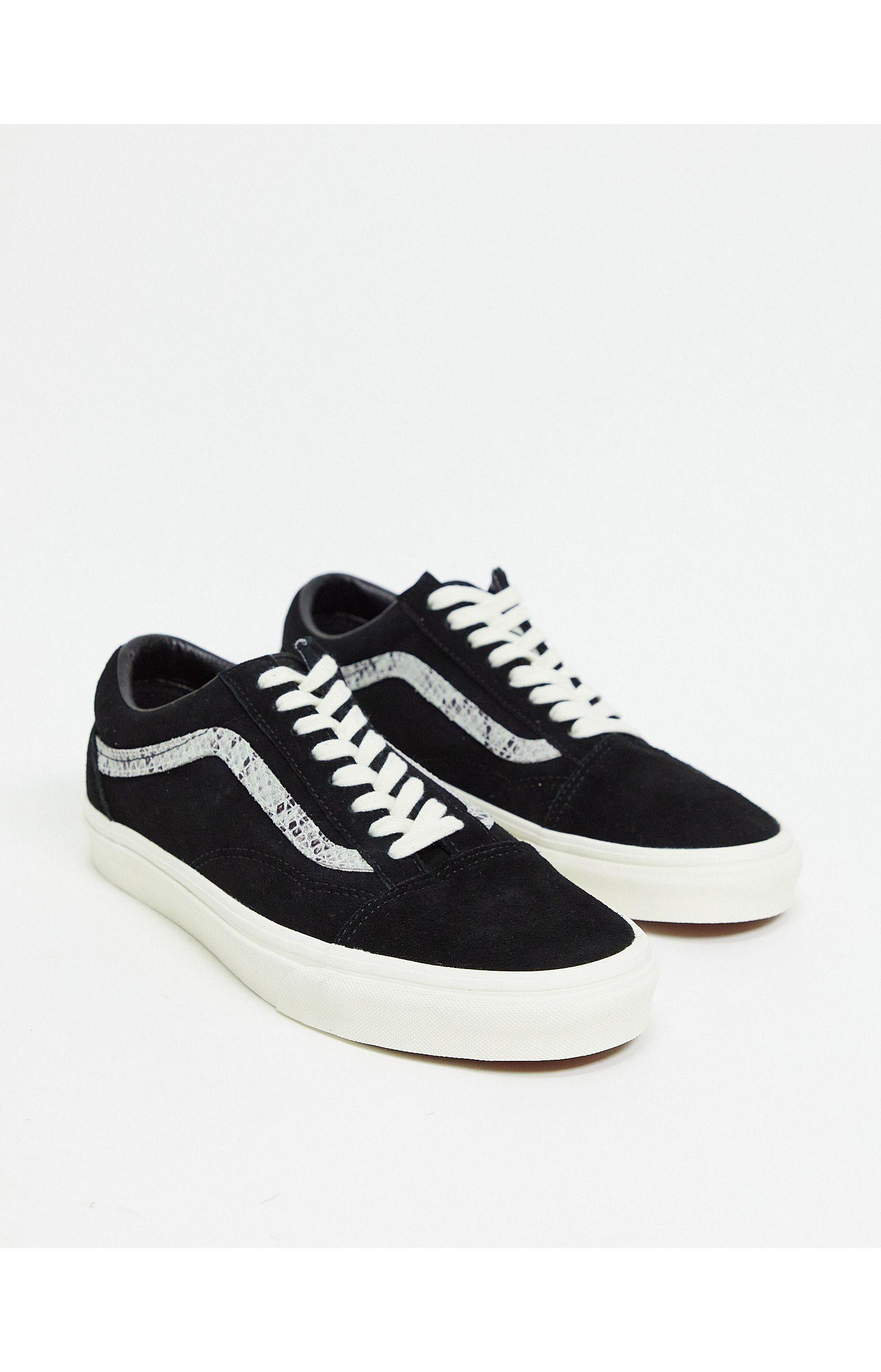 Vans Old Skool - Suède Sneakers Met Slangenprint in het Zwart voor heren -  Lyst