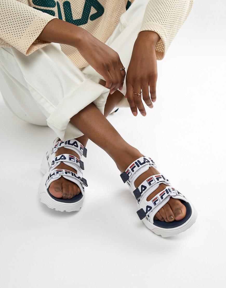 ladies fila sandals