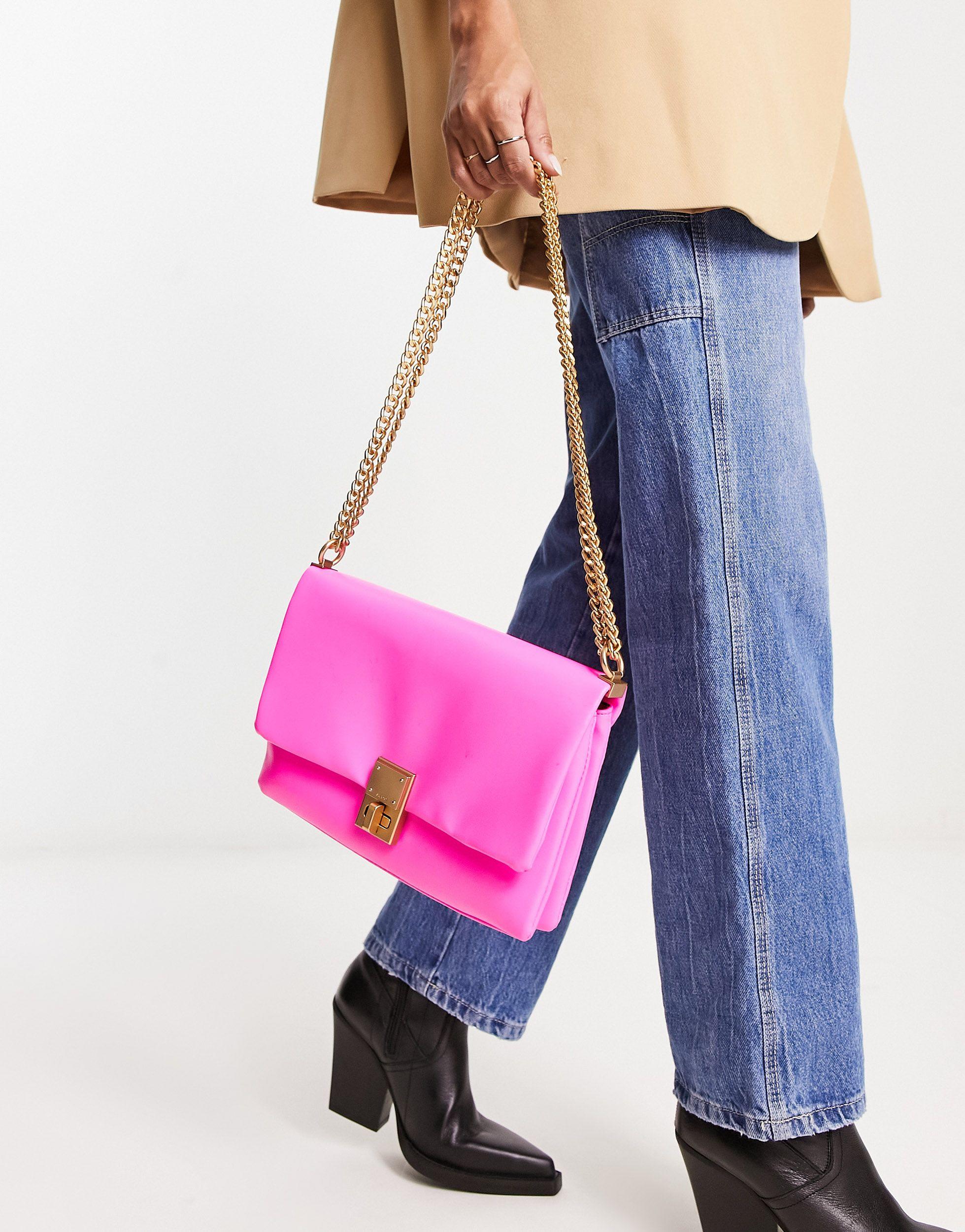 ALDO Zoi Chain Detail Crossbody Bag in Pink | Lyst
