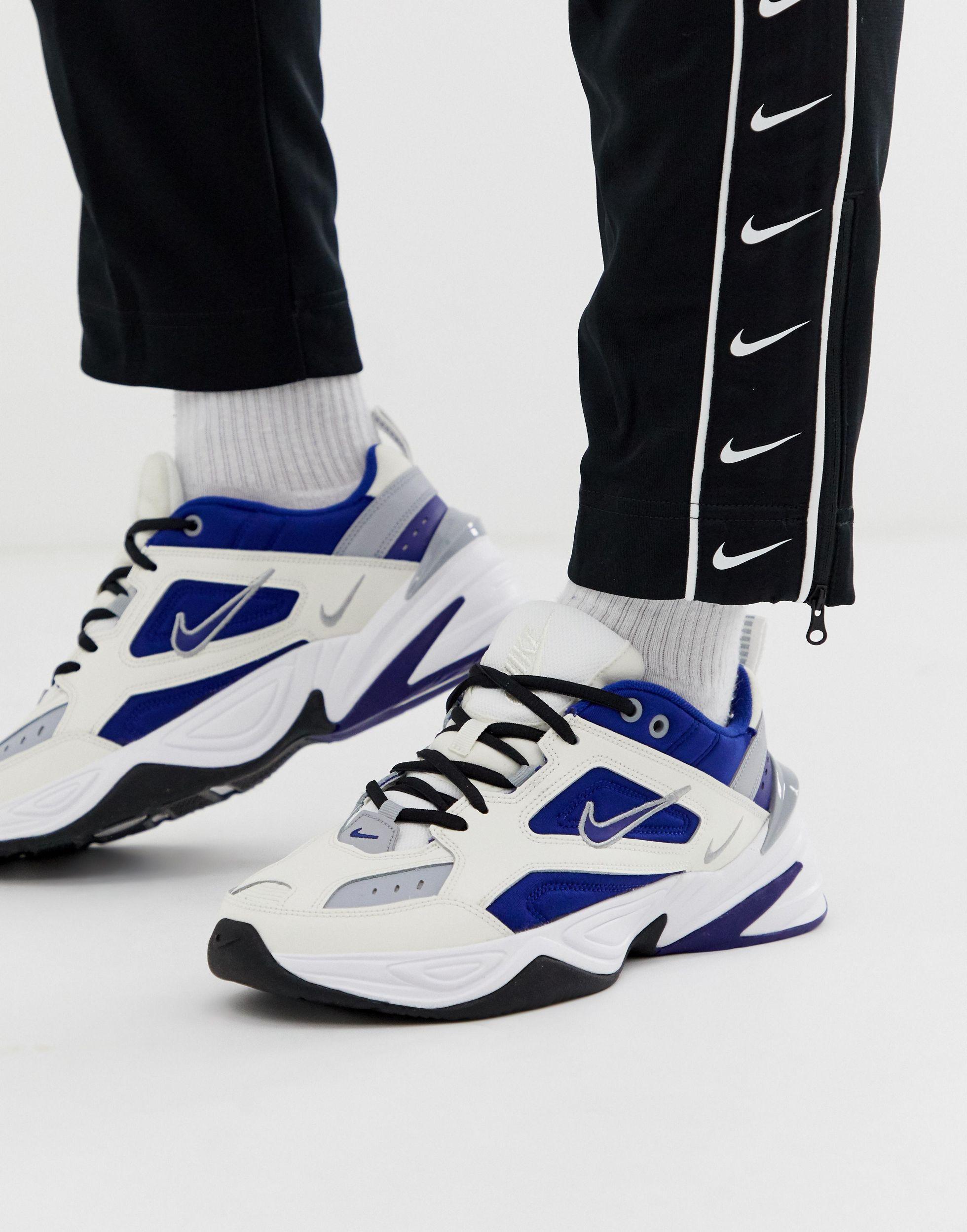 Nike Leather M2k Tekno Sneaker in Cream (Blue) for Men | Lyst