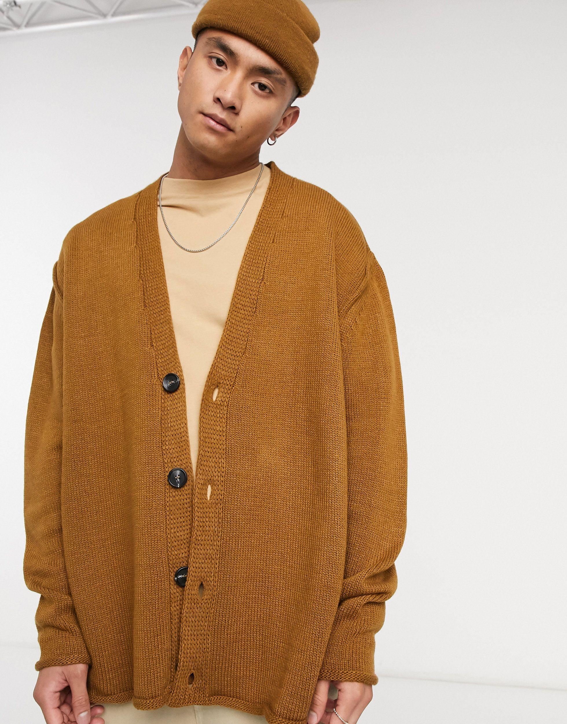 orange cardigan asos