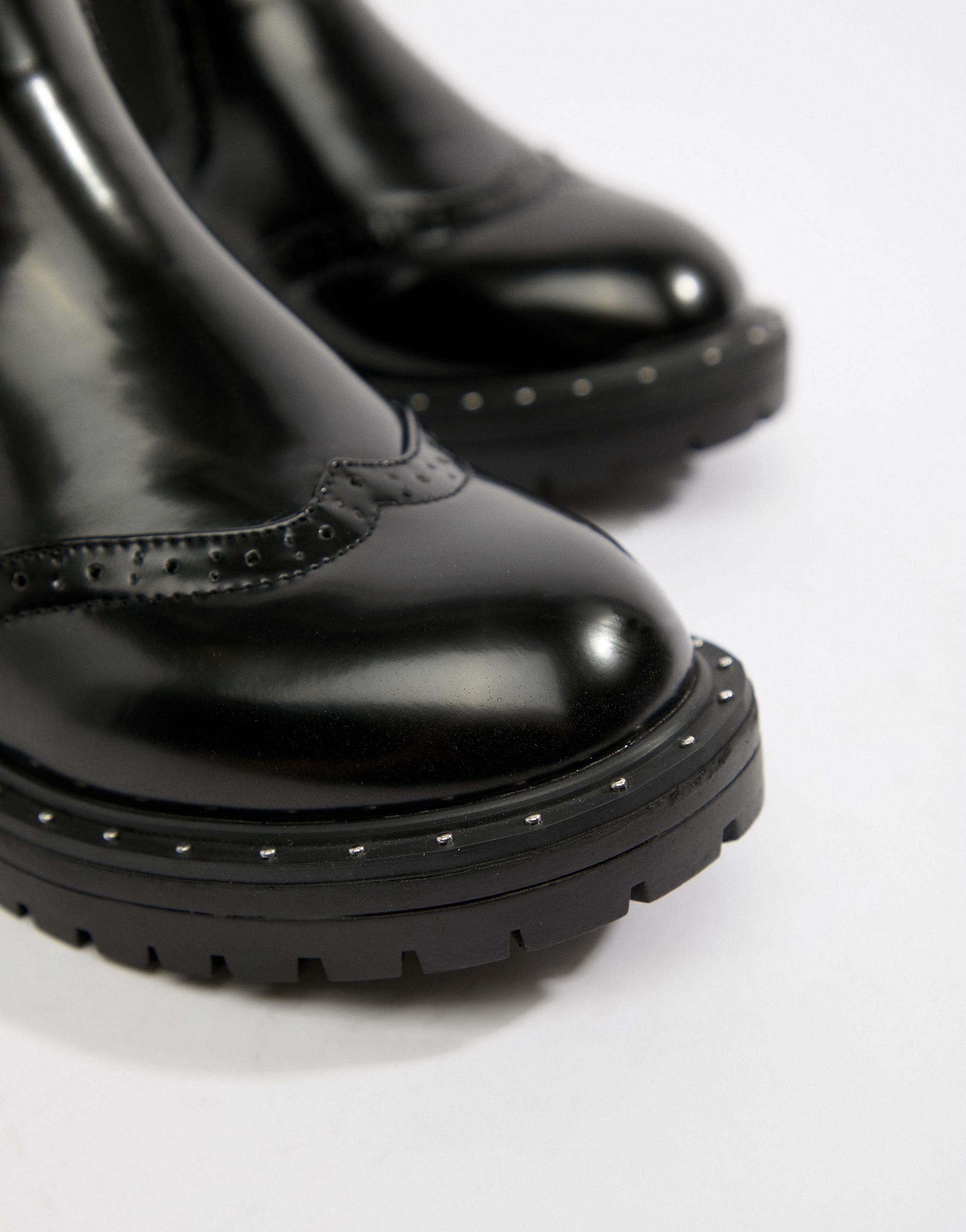 wide fit chunky ankle boots