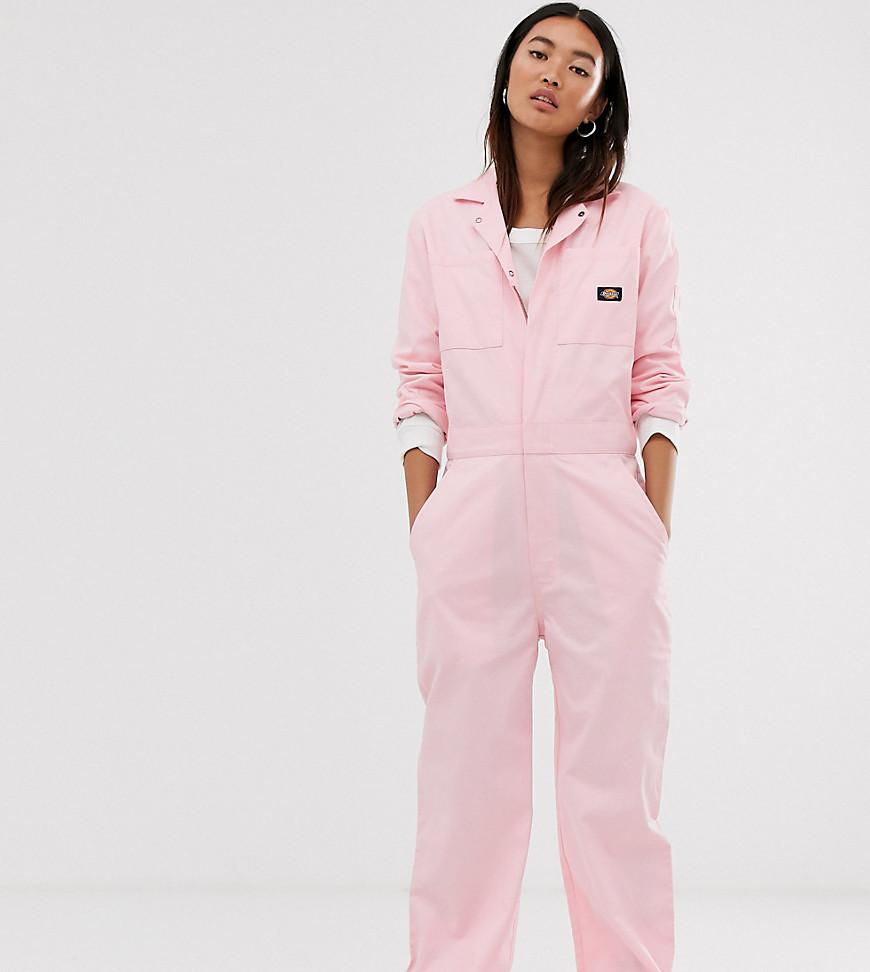 Dickies Relaxed Boiler Suit With Woven Badge in Pink | Lyst Canada