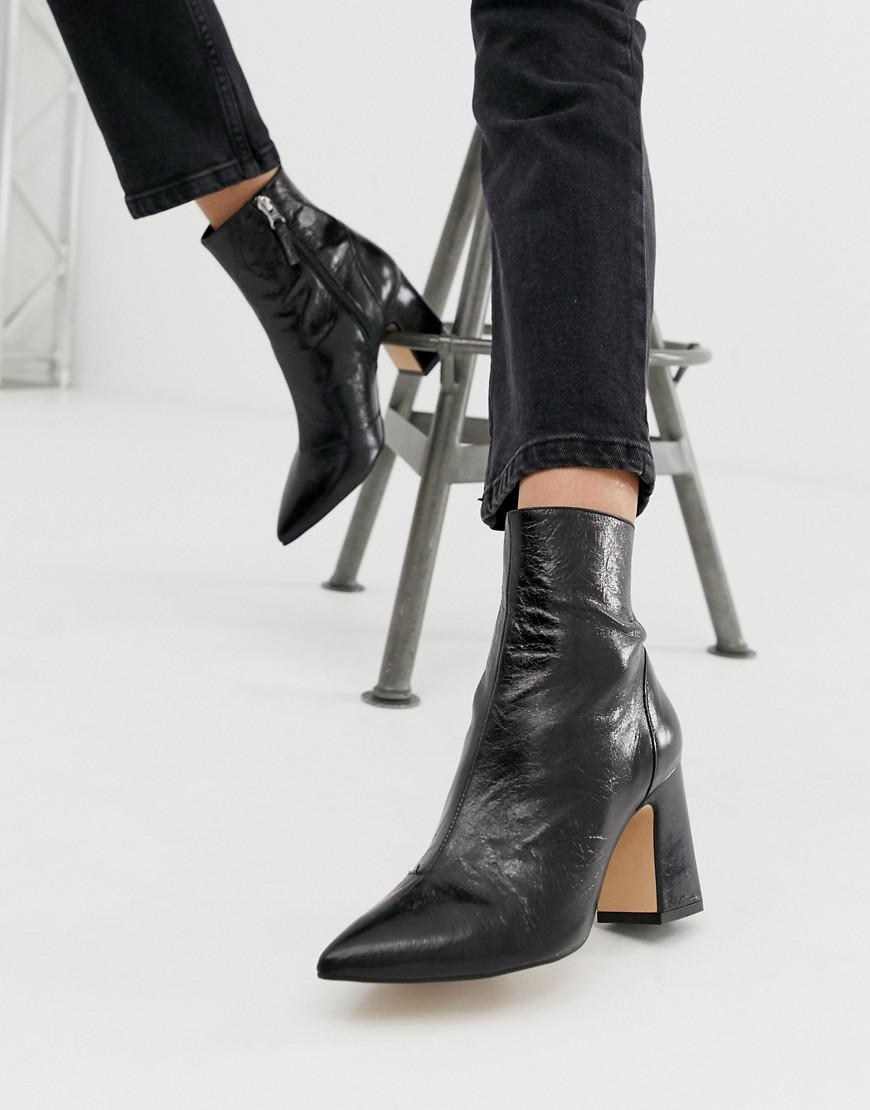 office heeled boots