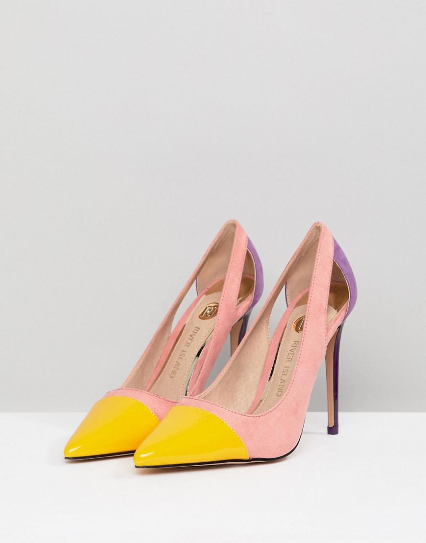 river island multi coloured heels