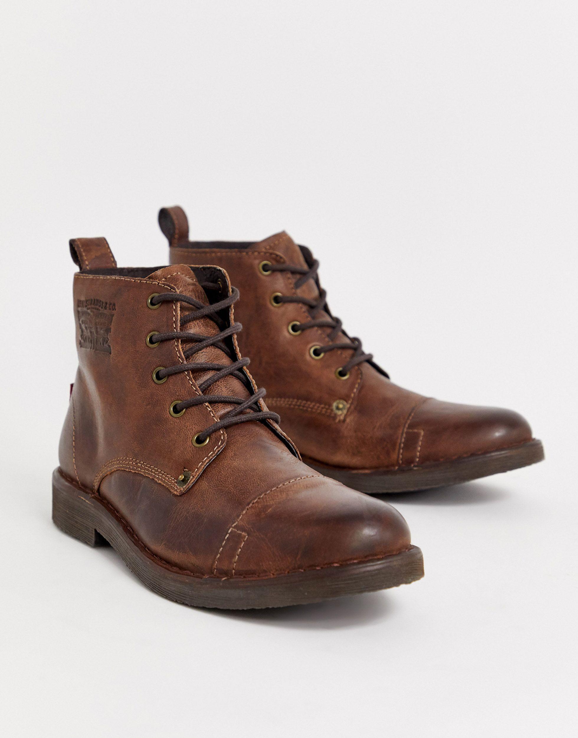 Levi's Denim Levis Track Lace Up Boots in Brown for Men | Lyst Australia
