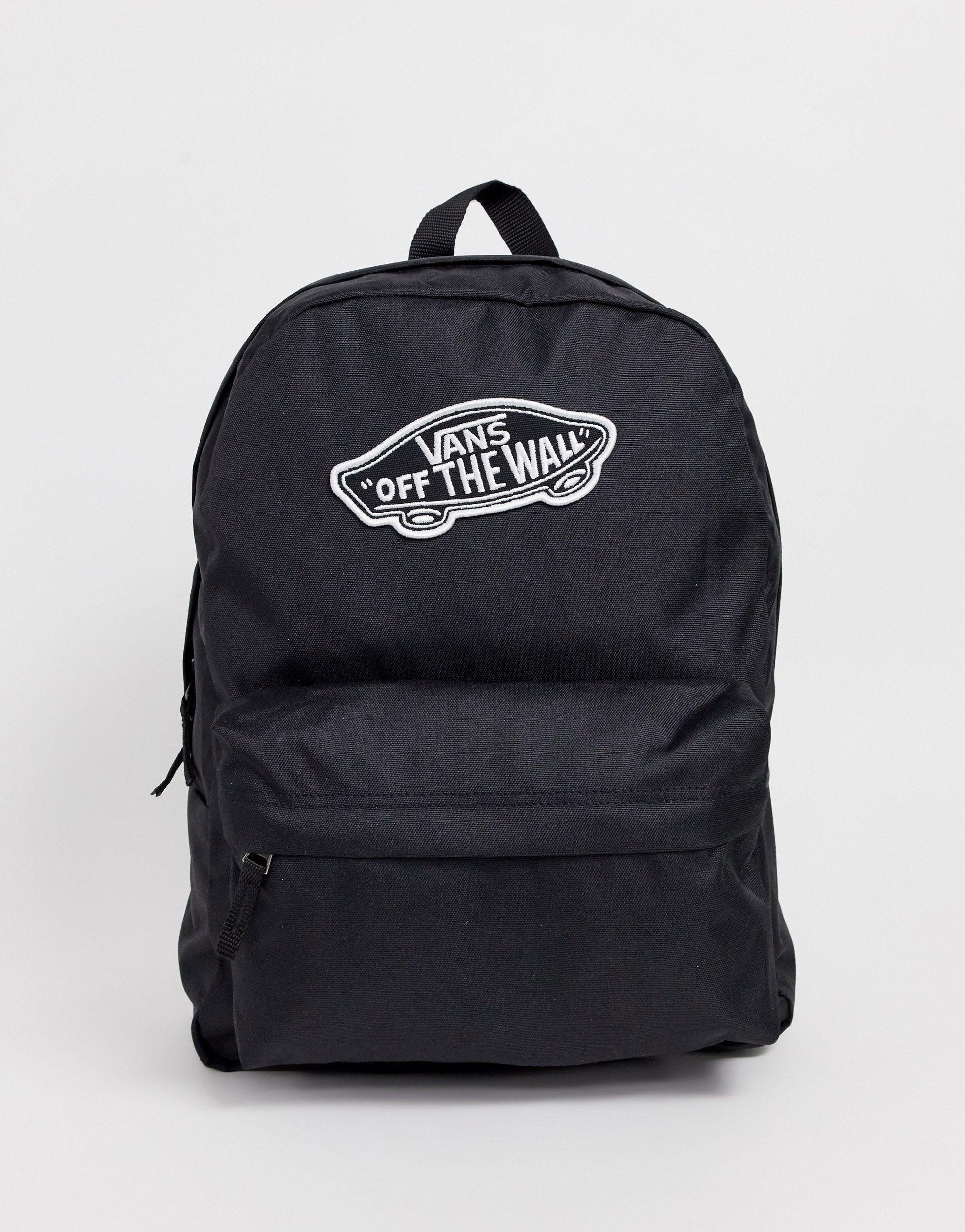Vans Synthetic Realm Backpack in Black - Save 61% | Lyst