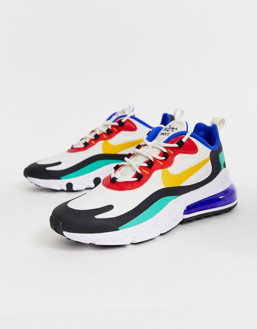 Nike air max 270 react bauhaus trainers in white Outlet