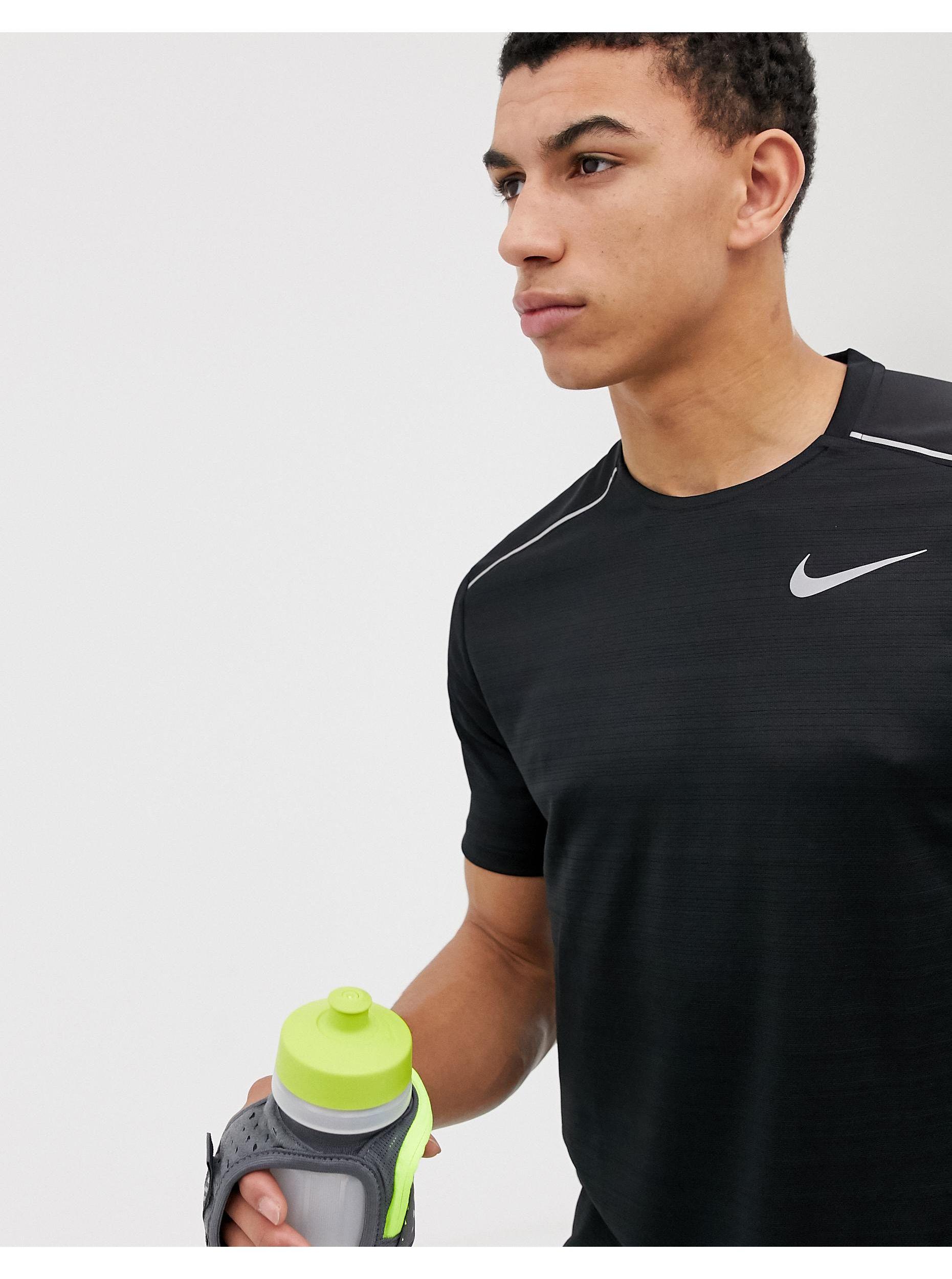 Nike Miler T-shirt in Black for Men | Lyst UK