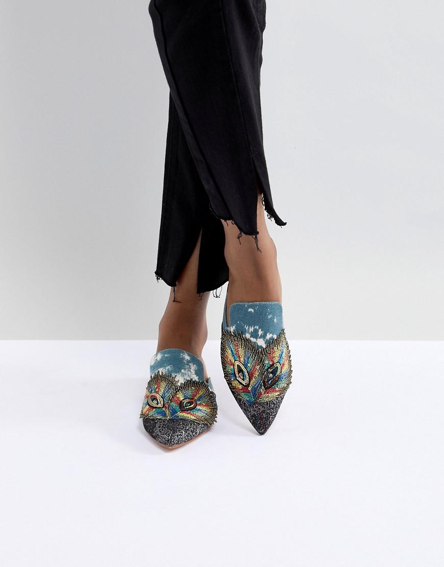 Embellished mules hotsell flat