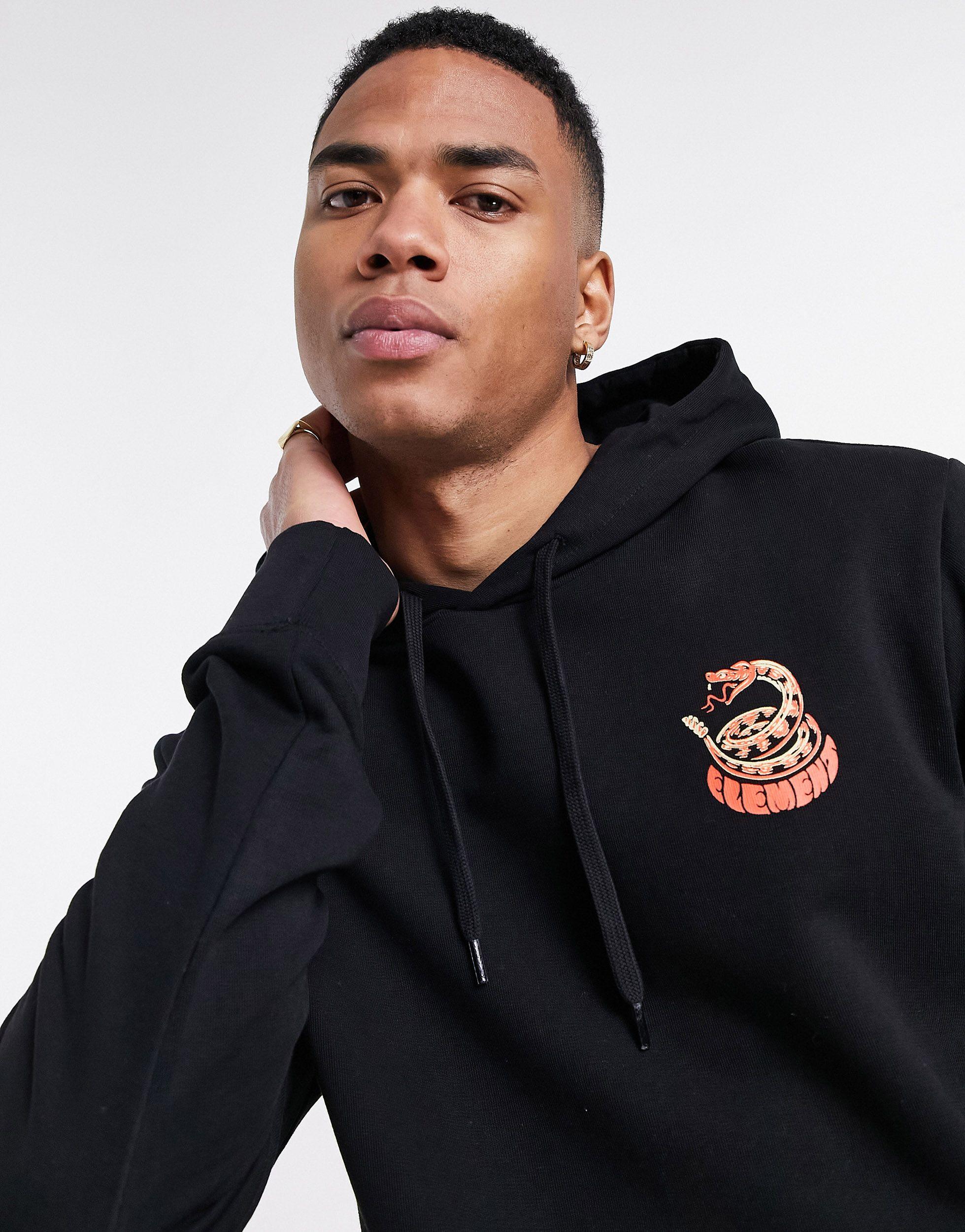 Sudadera negra con capucha y estampado en la espalda pick your poison  Element de hombre de color Negro | Lyst