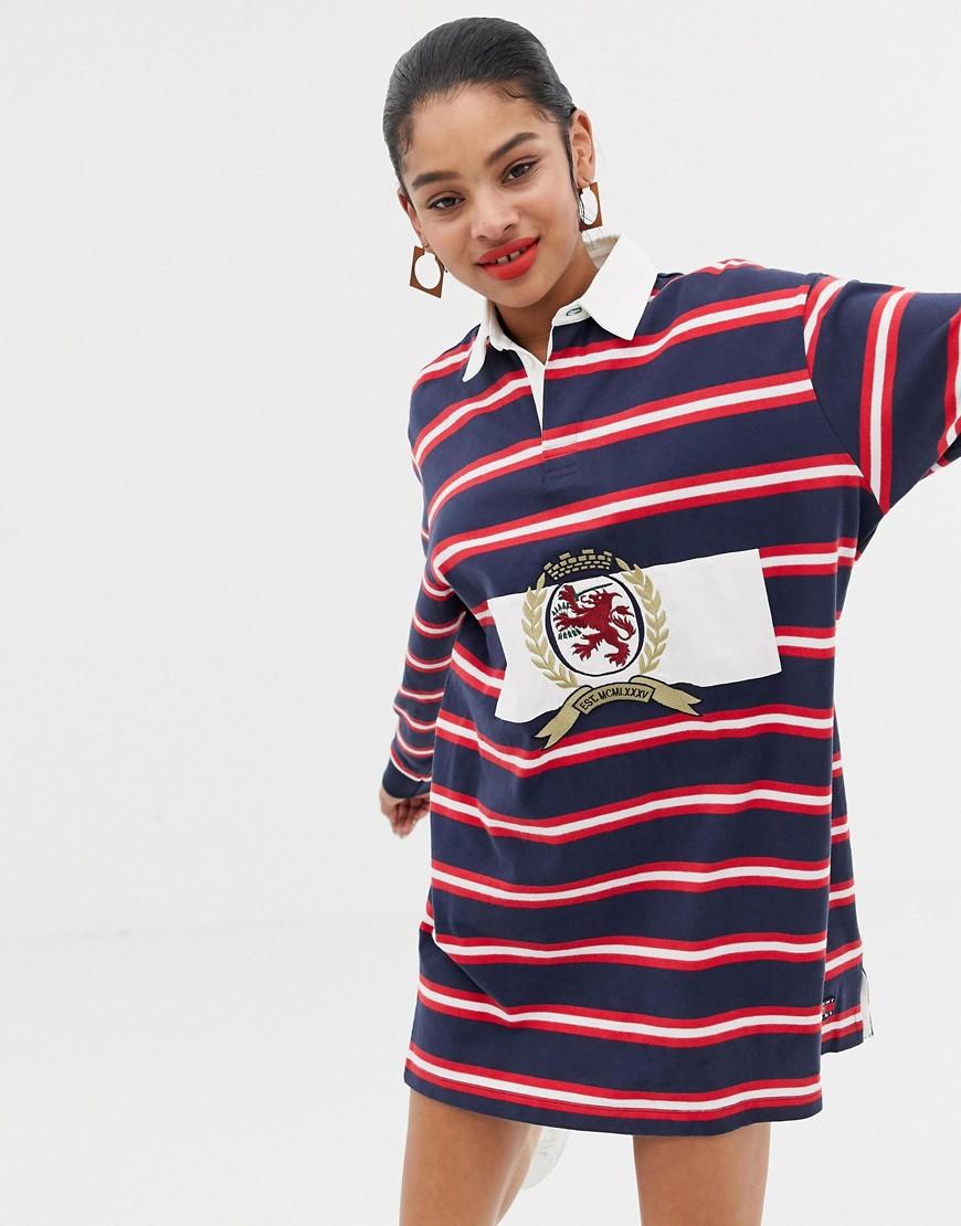 tommy hilfiger crest rugby shirt
