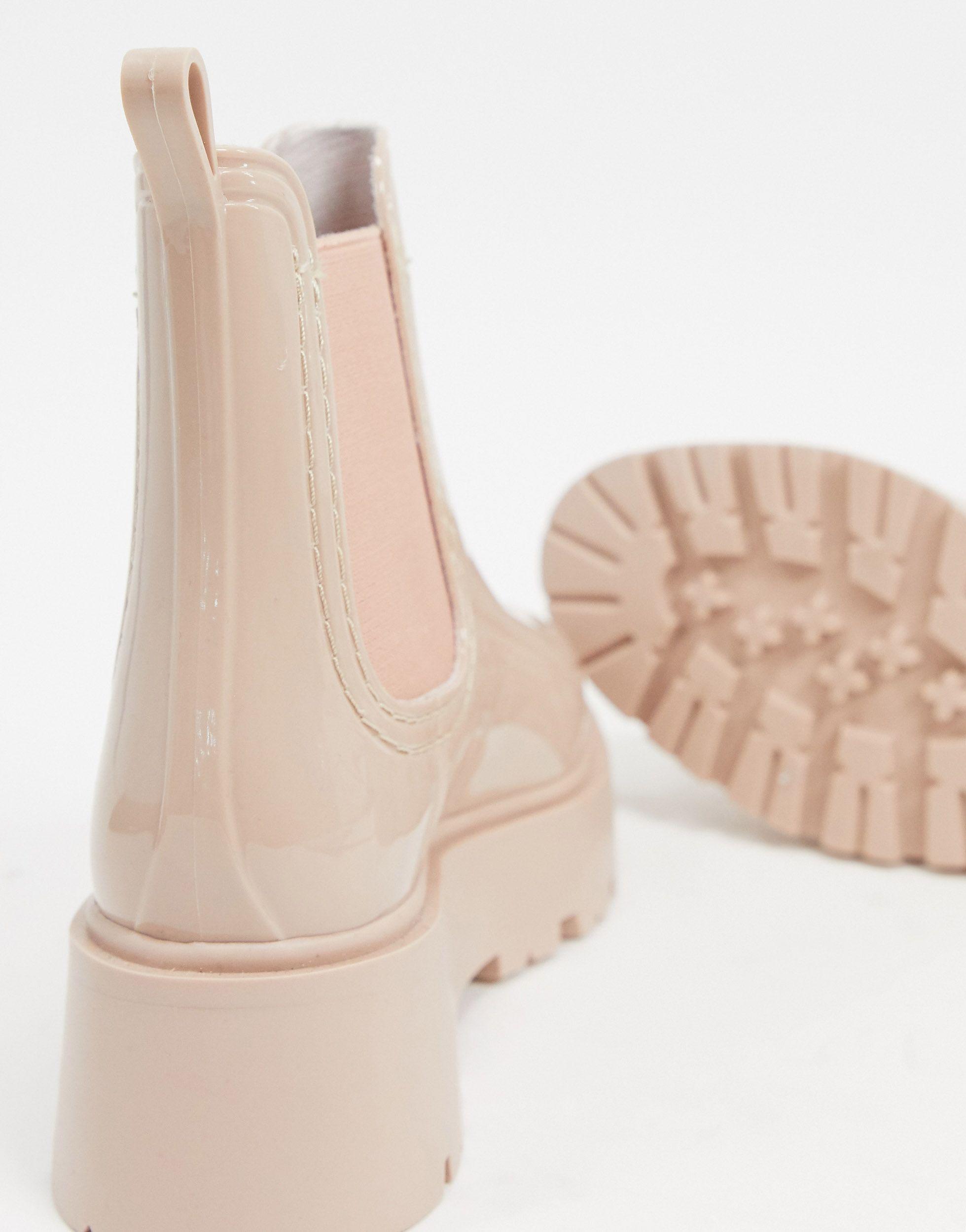 chunky rain boots
