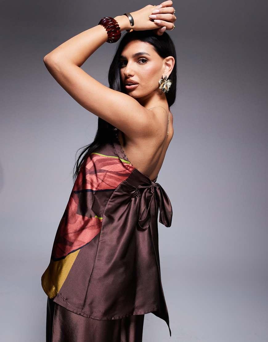 river island satin top