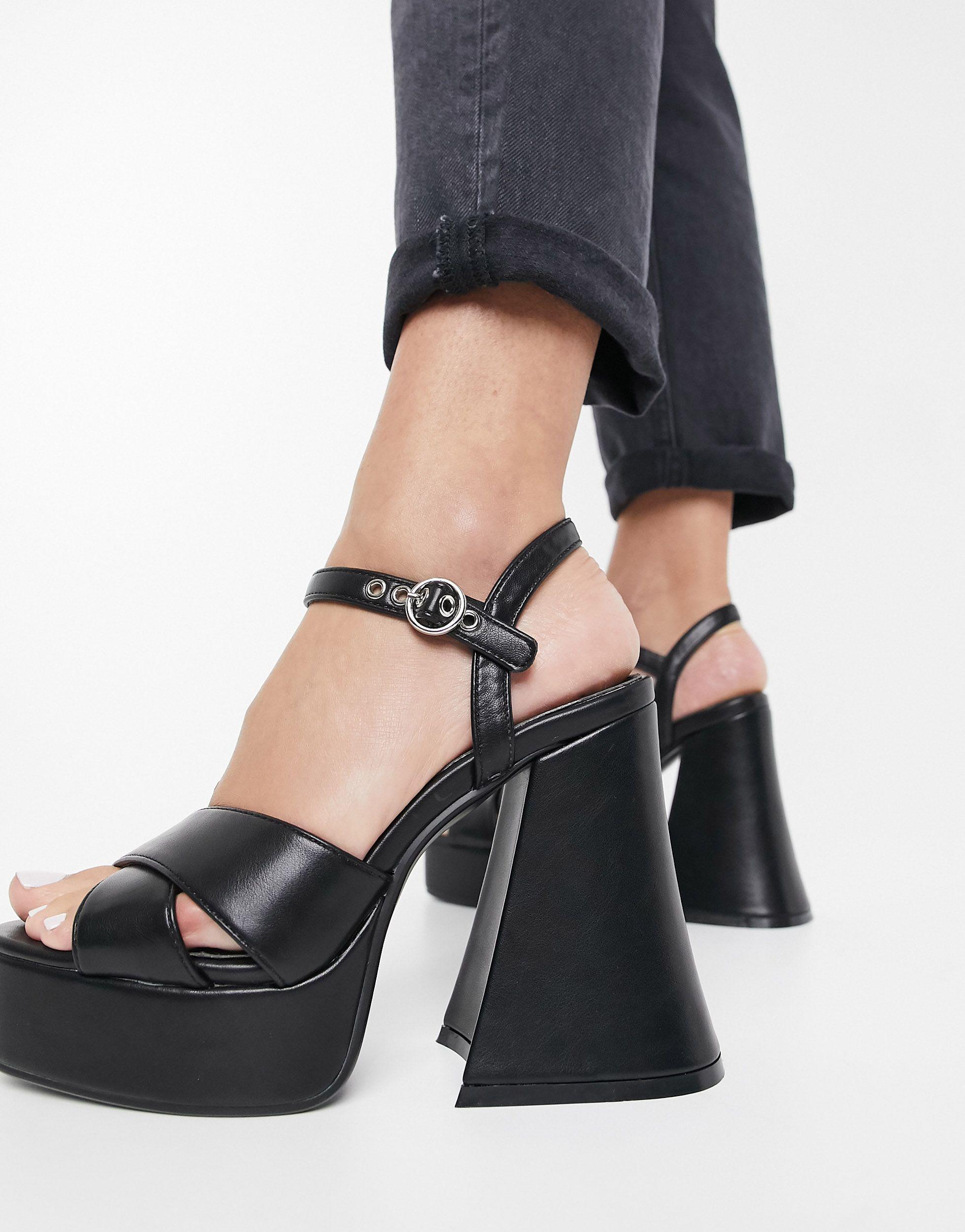 Bershka chunky platform sandal in black | ASOS-tmf.edu.vn
