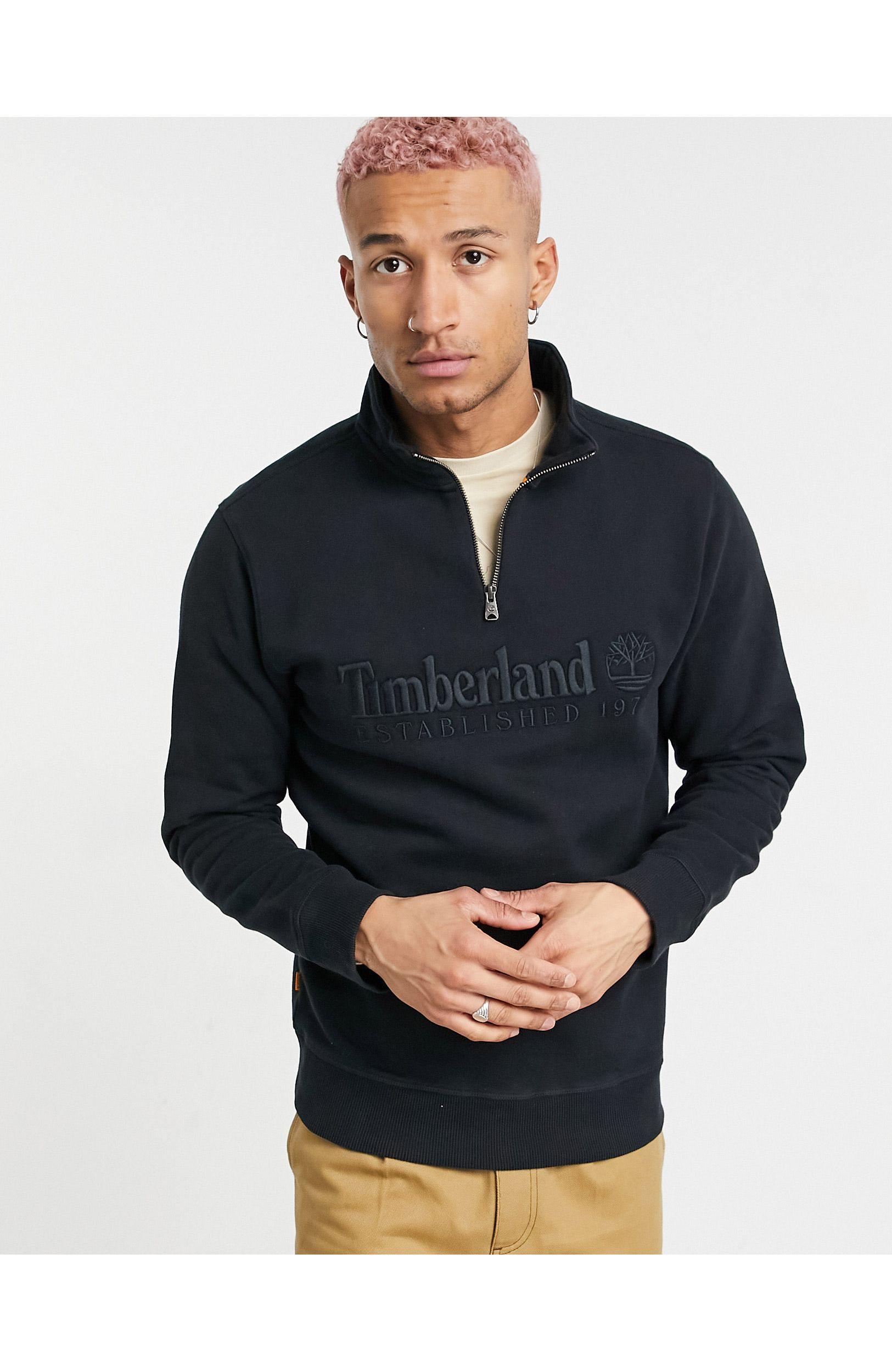 timberland half zip pullover