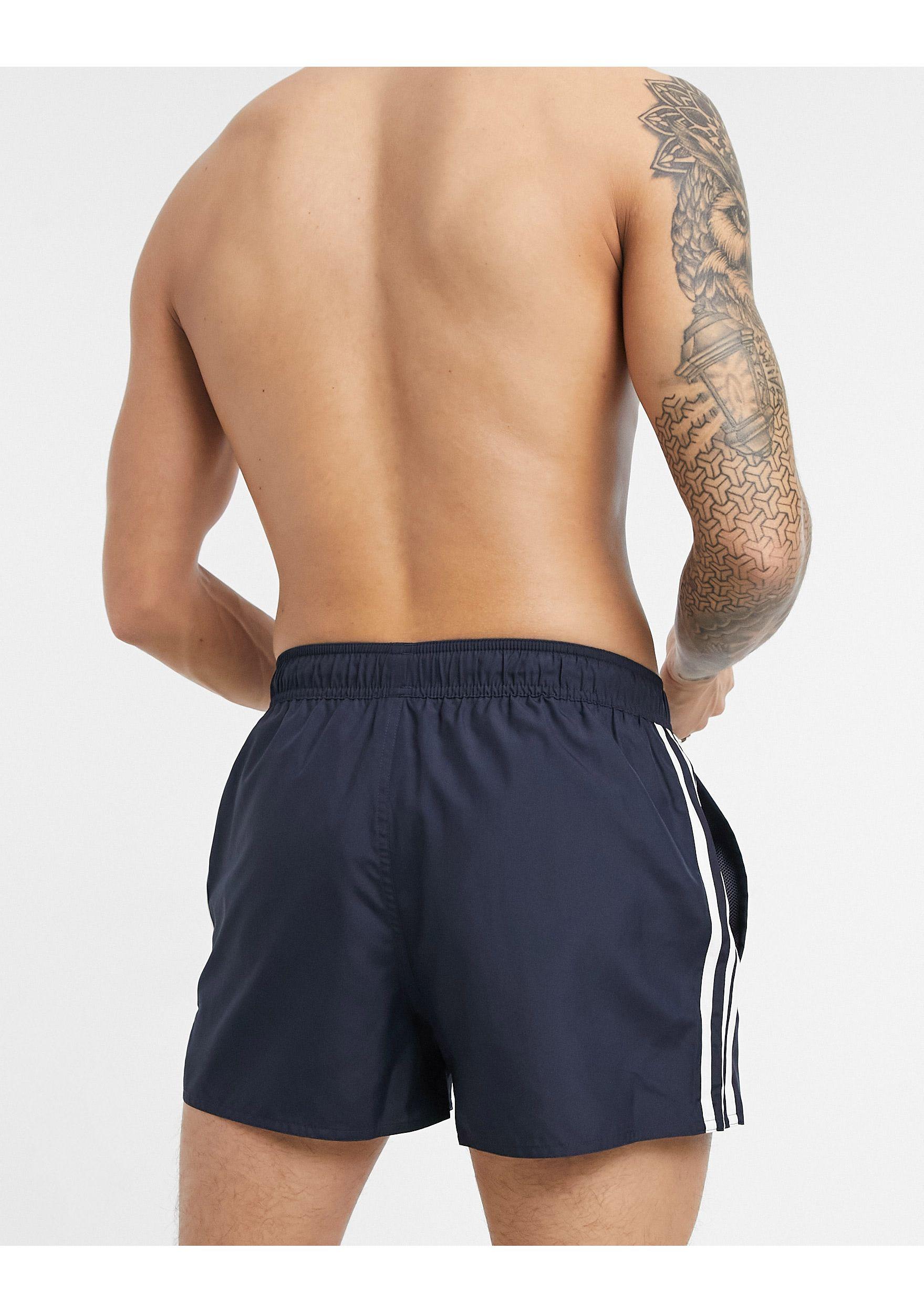 adidas Originals Adidas - Swimming - Zwemshorts Met 3-stripes in het Blauw  voor heren - Lyst