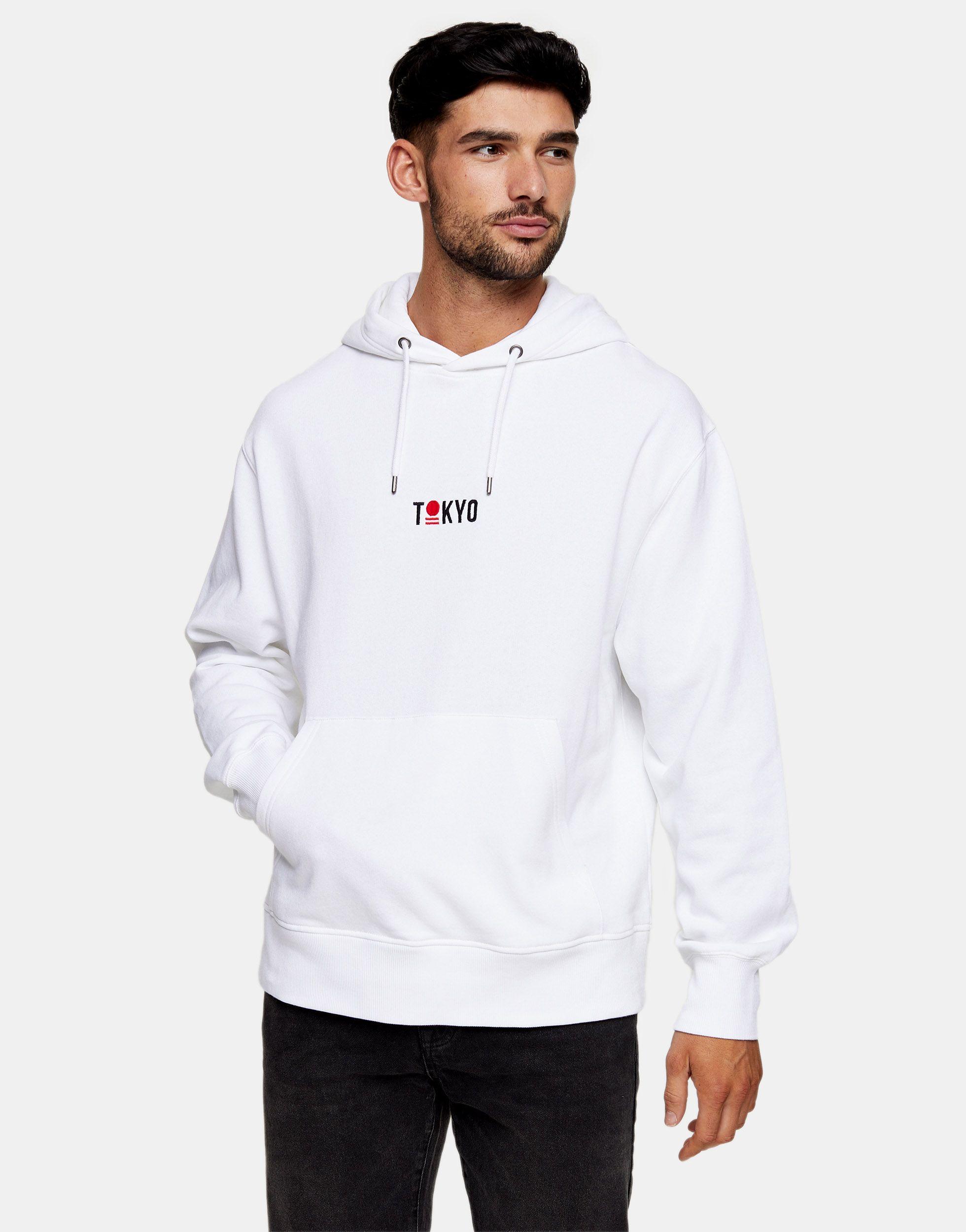 topman white hoodie