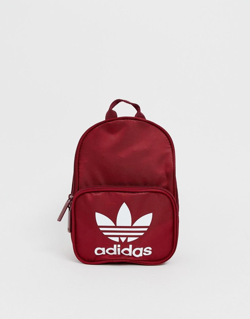 adidas mini backpack burgundy