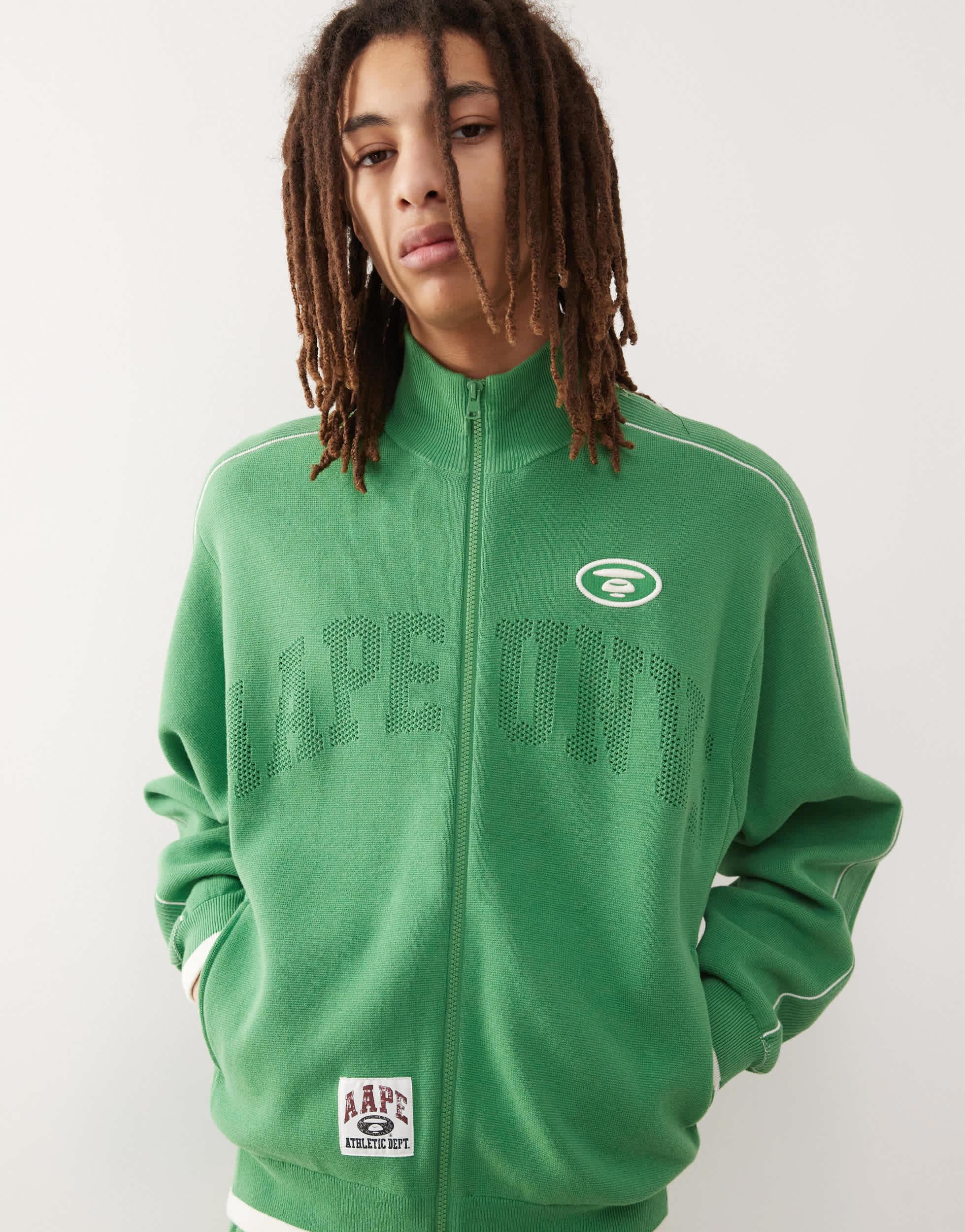 Aape By A Bathing Ape Aape By A Bathing Ape Knitted Track Jacket 